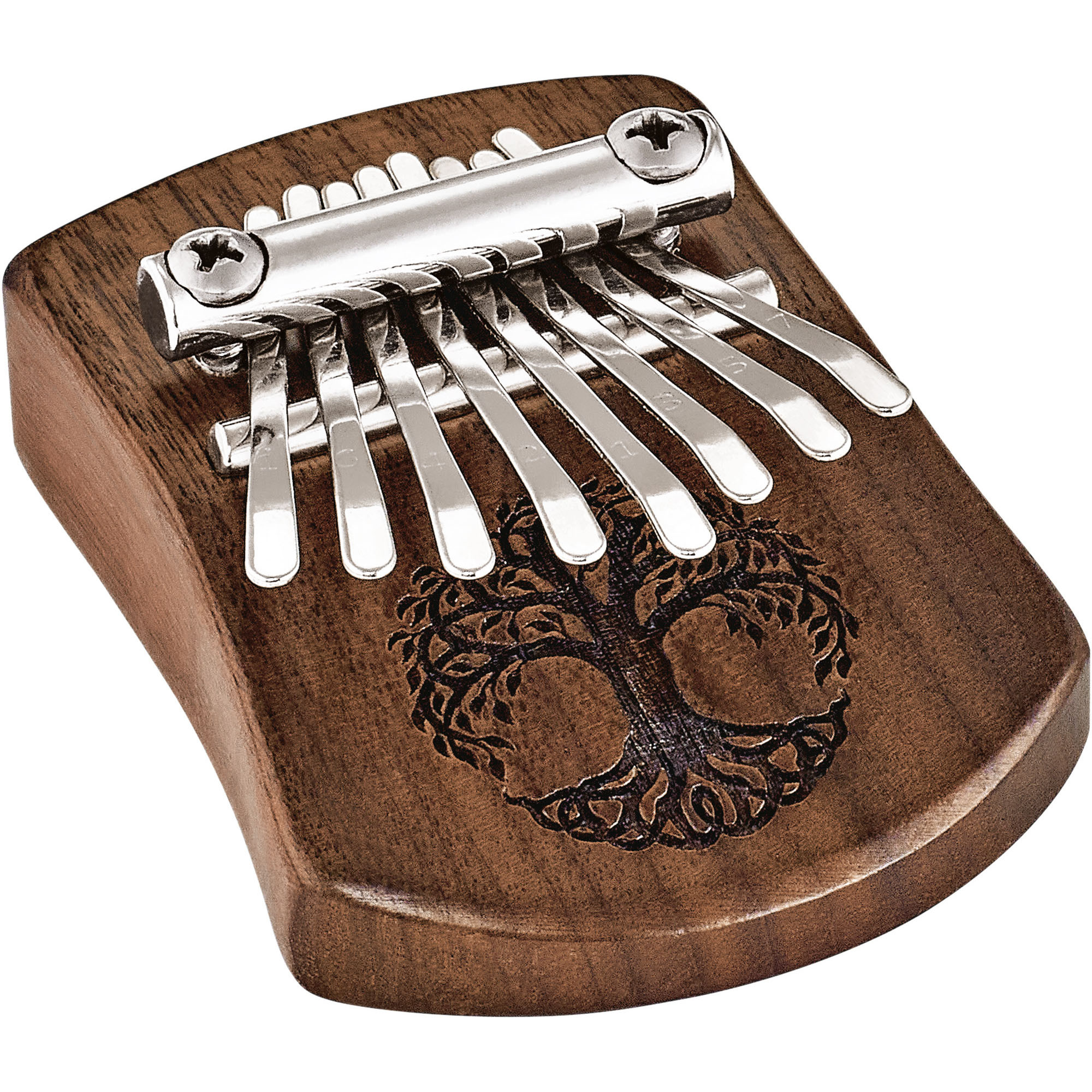 Meinl Sonic Energy Solid "Tree of Life" Mini Kalimba - 8 Töne / Schwarzes Walnussholz (KL801TOL)
