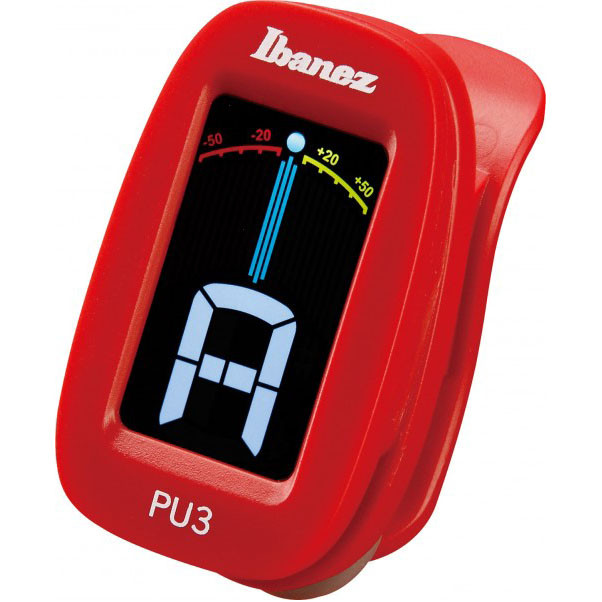 IBANEZ Chromatic / Automatic Clip Tuner - Red (PU3-RD)