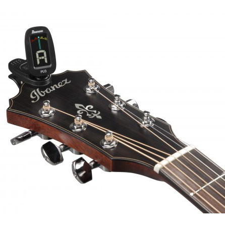 IBANEZ Chromatic / Automatic Clip Tuner - Black (PU3-BK)