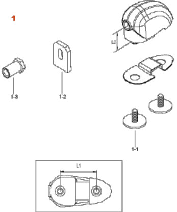 TAMA Lug for STAR Bassdrum - Chrome (MSL90BC)