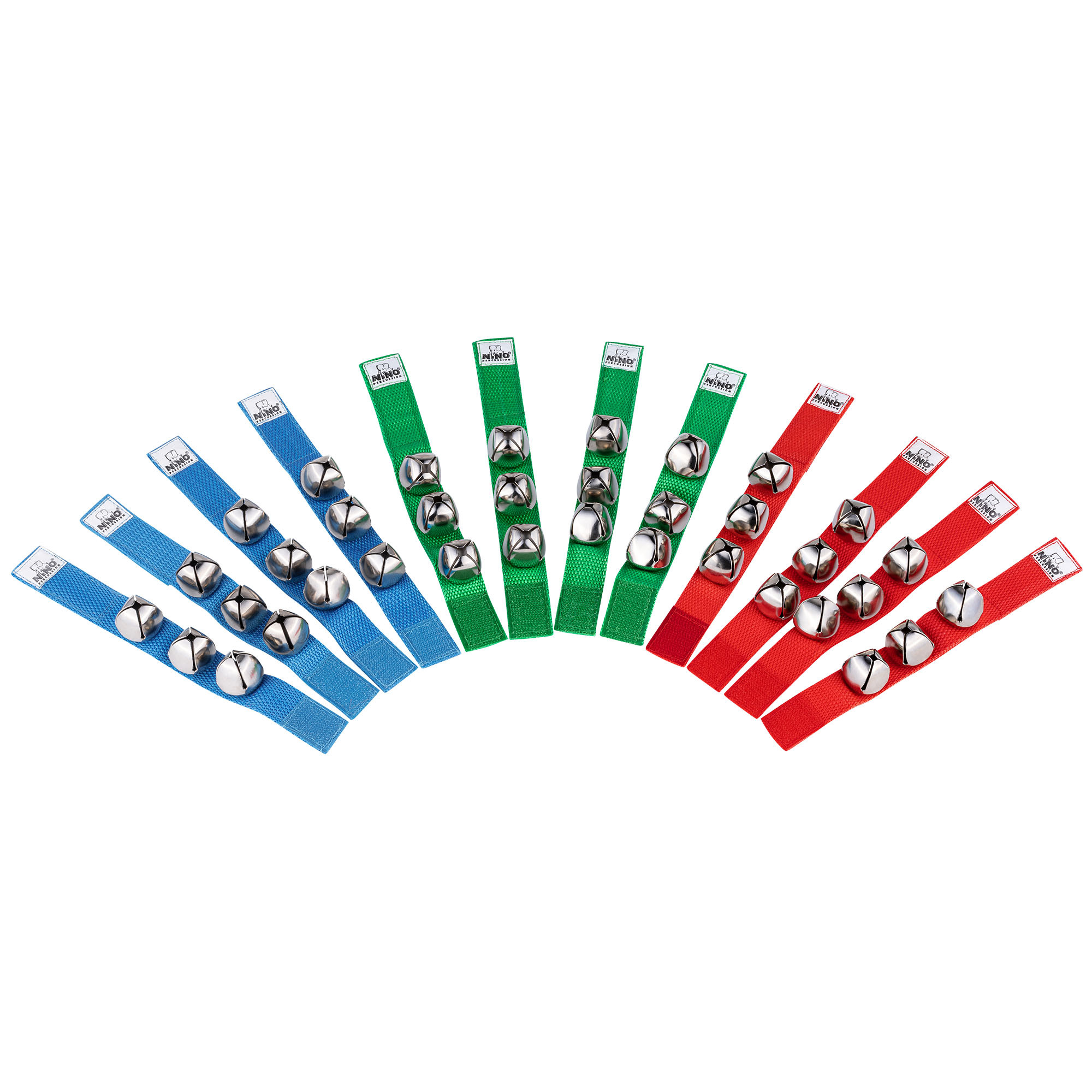 NINO Percussion Wrist Bell Set - 12 pcs (NINOSET961)