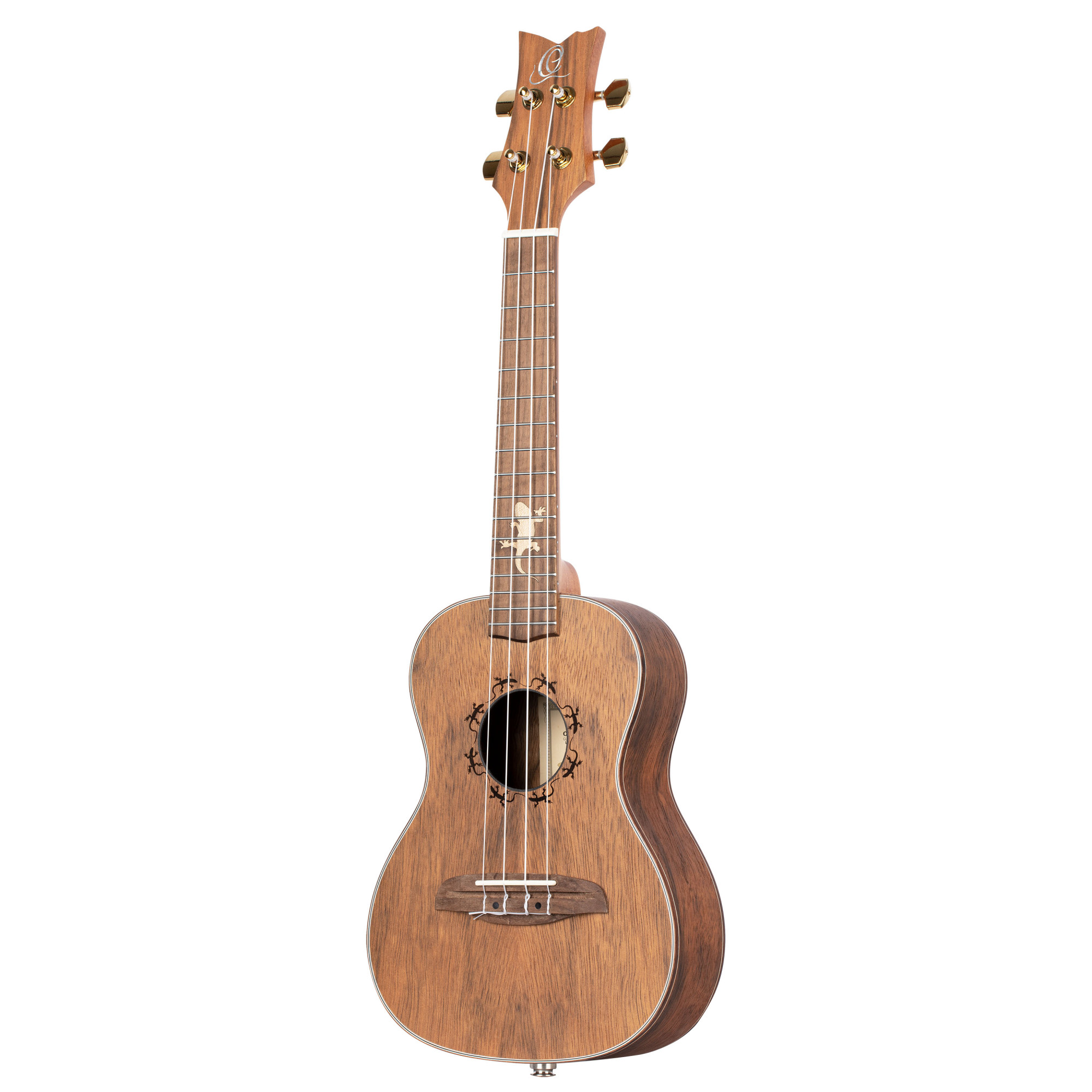 ORTEGA Lizard Serie Konzert Ukulele 4 String Lefty - Paldao Natural + Bag (LIZARD-CC-GBL)