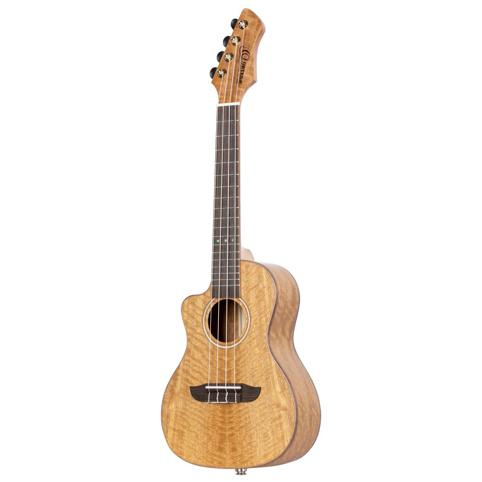 ORTEGA Horizon Series Concert Preamp Ukulele 4 String Lefty - Mango Natural + Bag (1B-RUMG-CE-L)