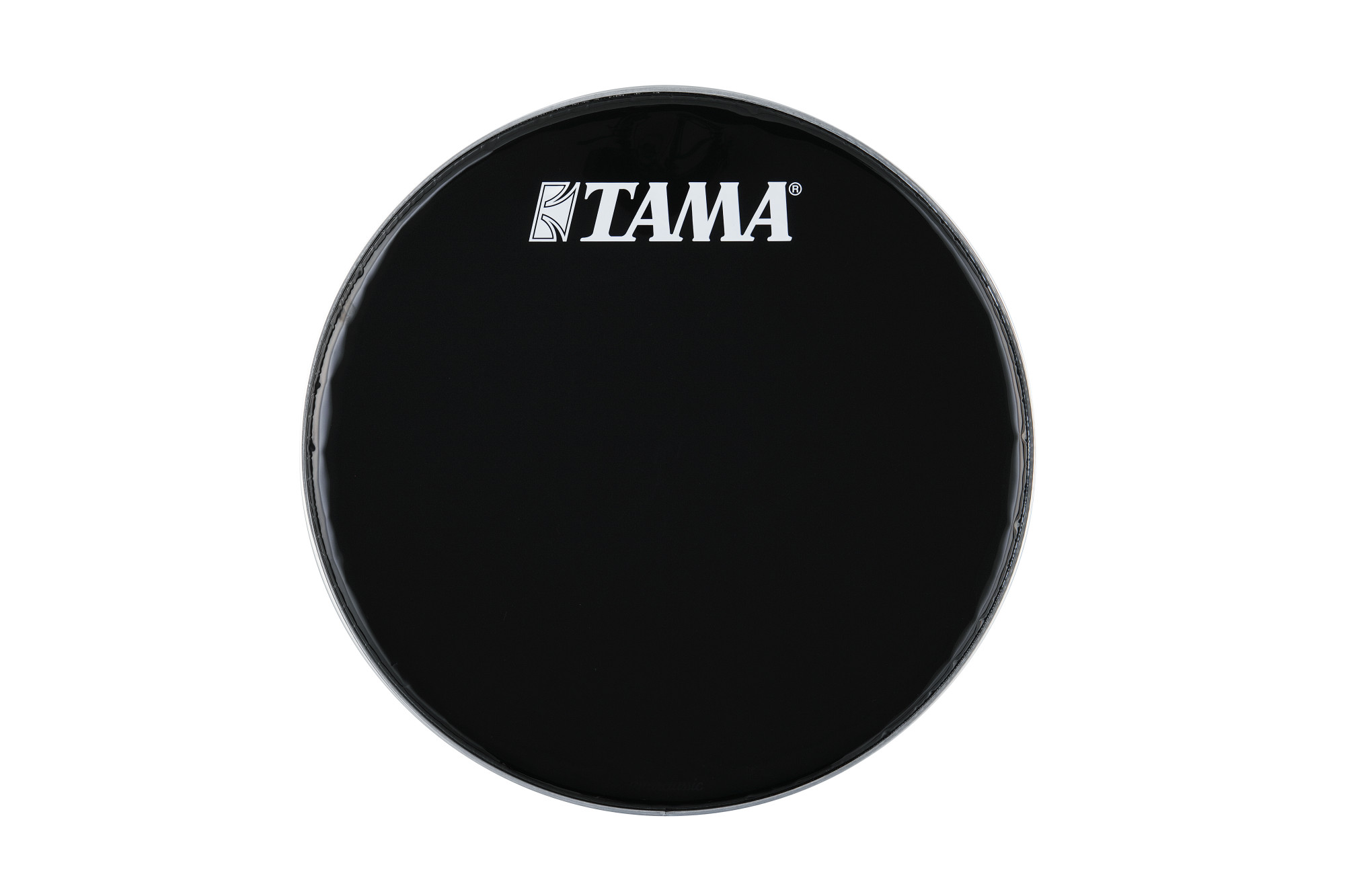 TAMA 24" Bassdrum Resonanzfell Schwarz mit weißem Tama Logo (BK24BMWS)