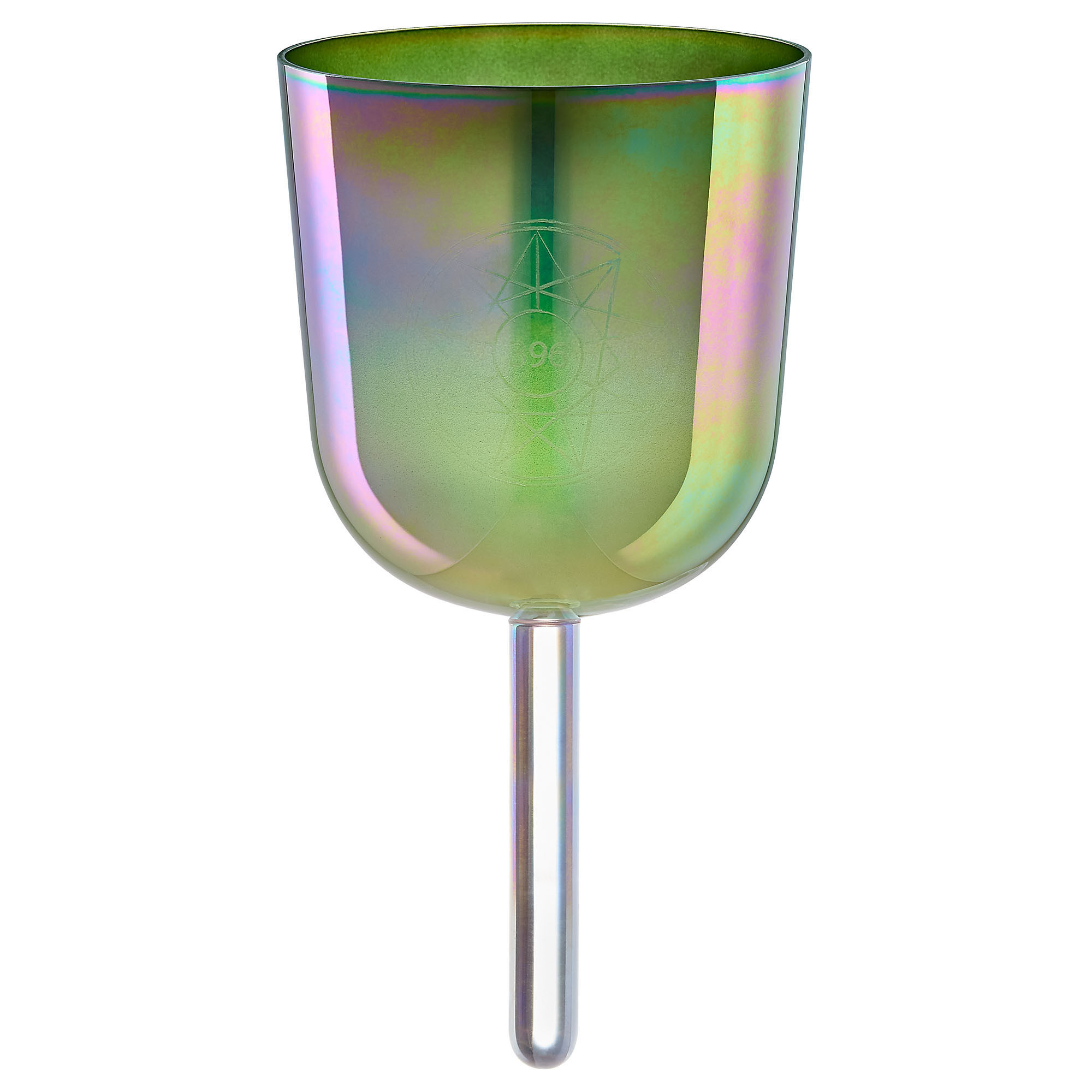 MEINL Sonic Energy 5.75" Essence Solfeggio Crystal Singing Bowl Ut 396 Hz, Olive Green (ESOLCSB396)