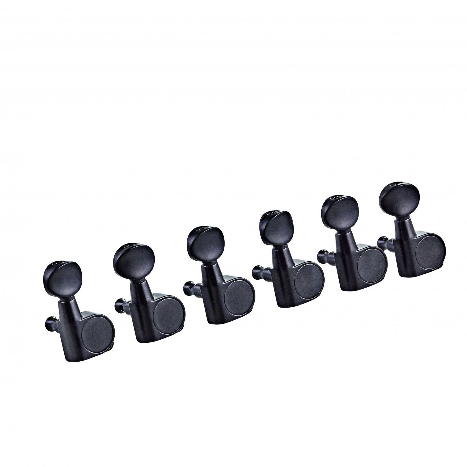 ORTEGA 6 in Line Guitar Tuning Machines - Gloss Black (OTMEG6L-GB)