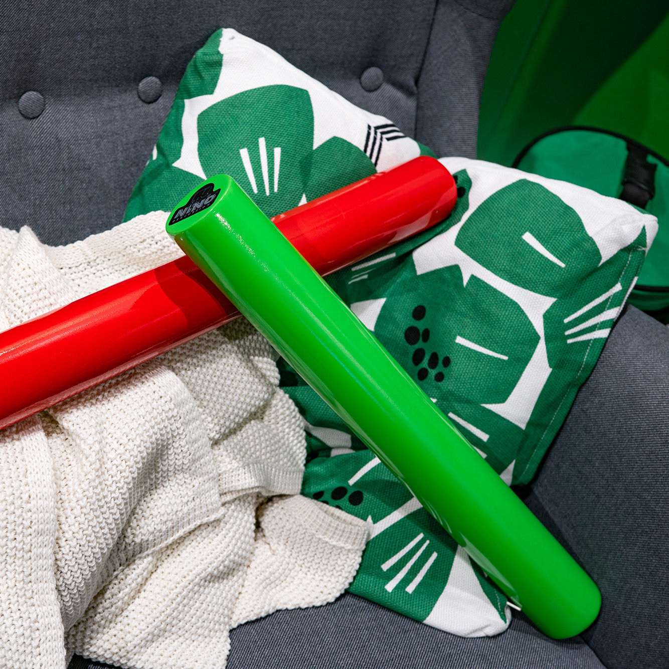 NINO Percussion Synthetic Rainstick 48cm  - Grün (NINO-MSRS-GR)