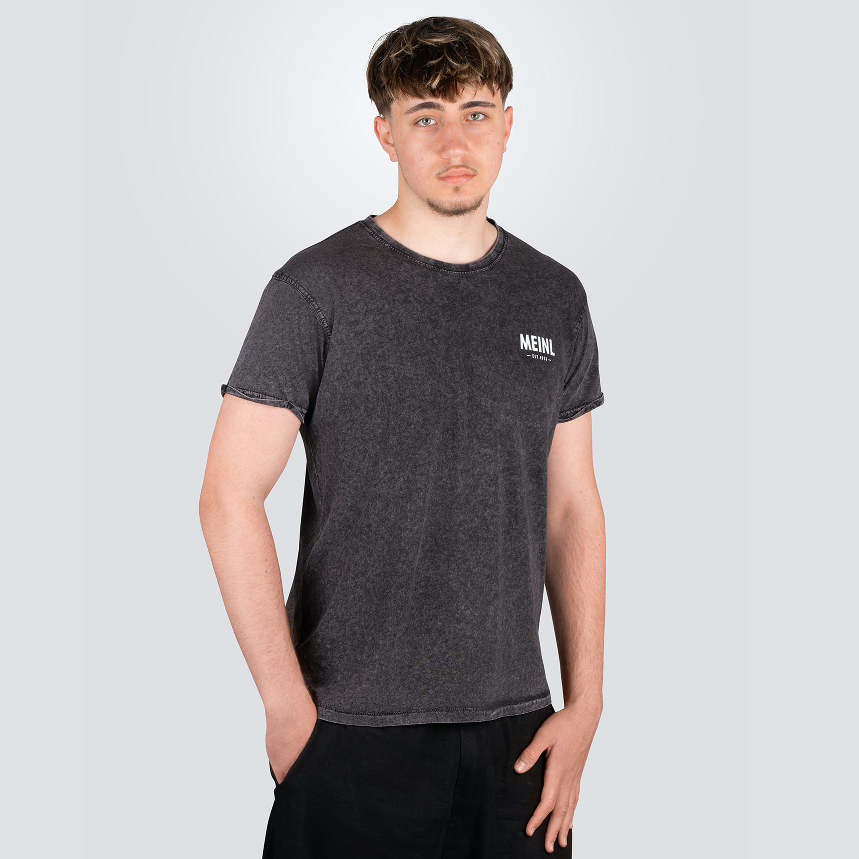 MEINL T-Shirt Vintage Logo – Denim Gray (M-VIN-WB-L)