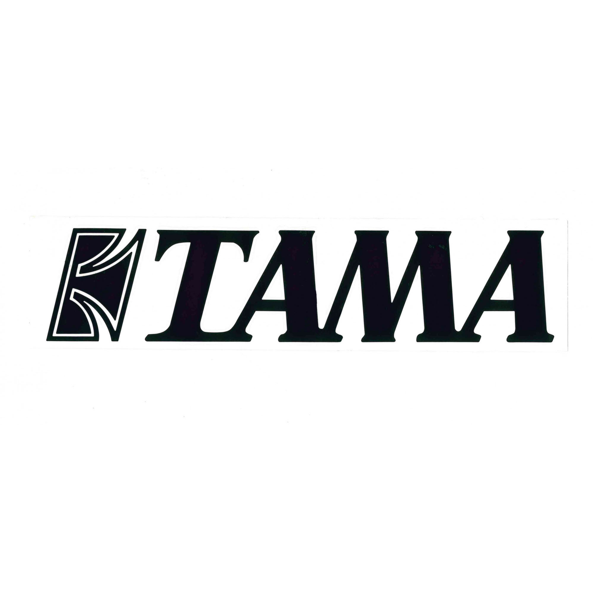 Tama sticker black on white background - 24,5 cm x 6 cm (TLS100BK)