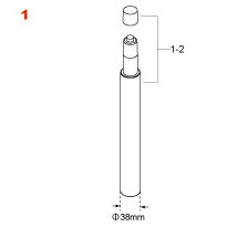TAMA HSB511 Hydraulix center tube (HSB511)