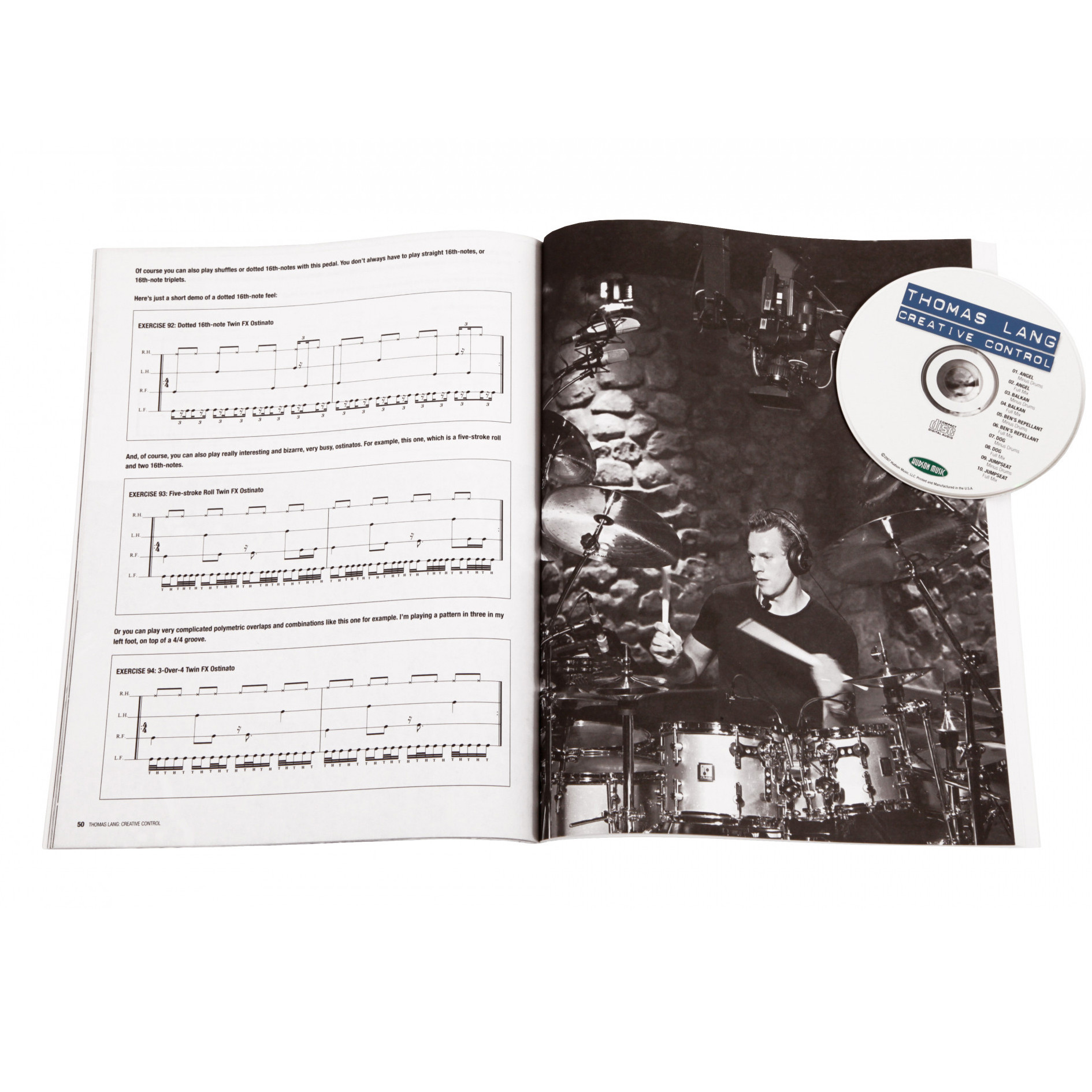 Thomas Lang "Creative Control" Book with Play-Along CD (TLANGCCON)