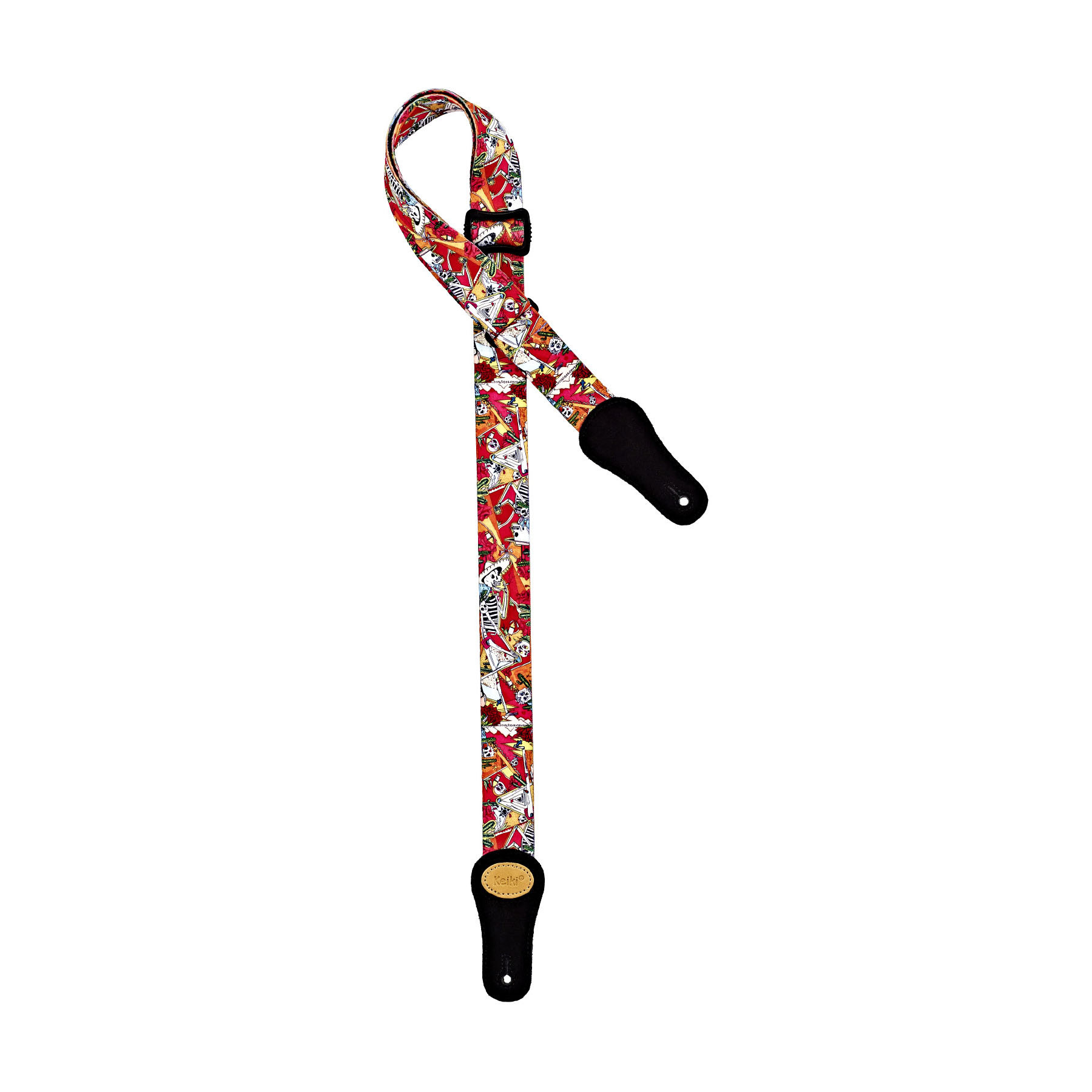 KEIKI Designer Series Nylon Ukulele Strap - "El Muerto" (KNS-EM-U)