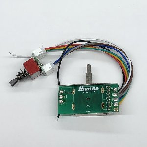 IBANEZ HH3 3 wege Schalter mit mini Toggle Switch in Cosmo Black (3SWLHH3-CK)