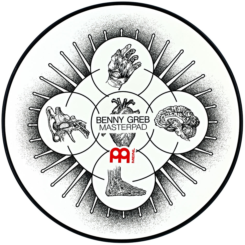 MEINL Cymbals Benny Greb Signature Practice Pad - 12" (MPP-12-BG)