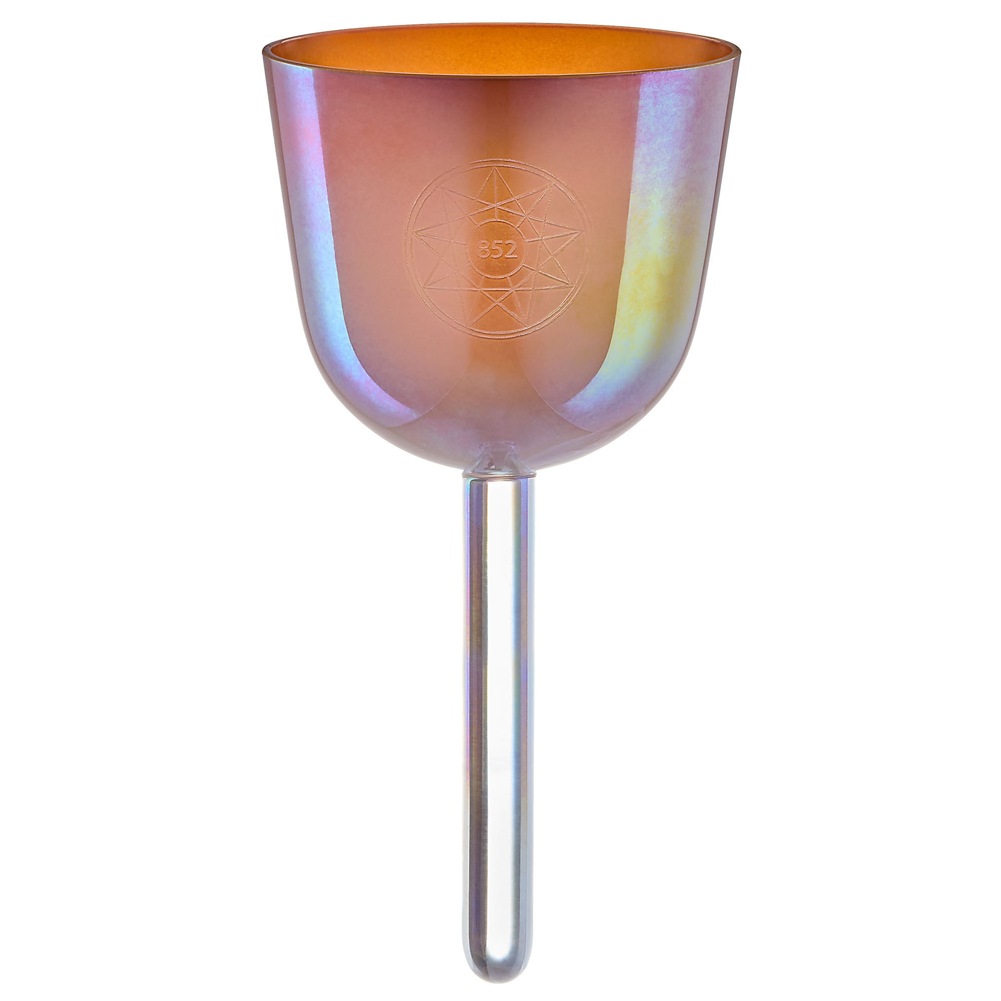 MEINL Sonic Energy 3.75" Essence Solfeggio Crystal Singing Bowl La 852 Hz, Mango Mojito (ESOLCSB852)