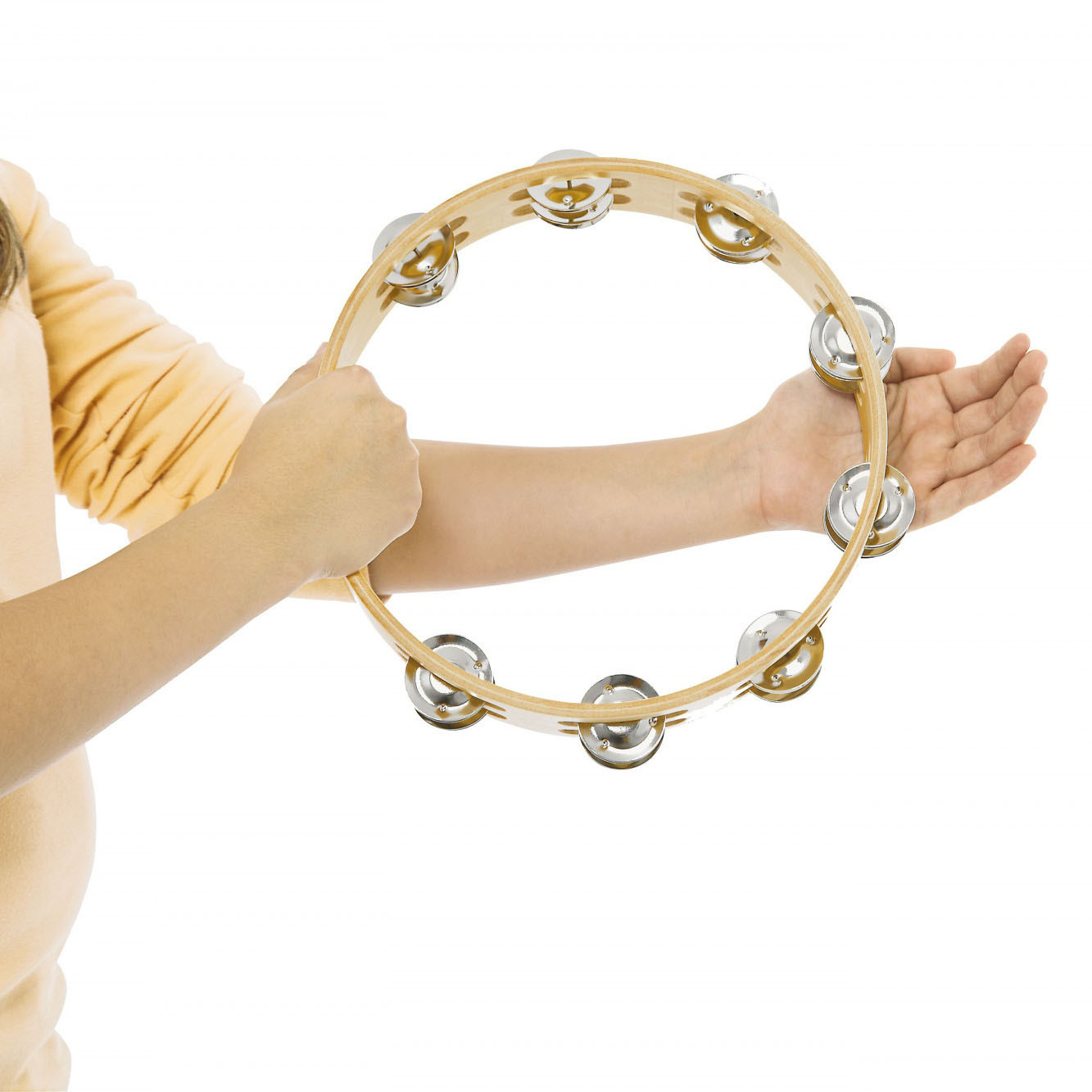 NINO Percussion Wood Tambourine - 10" (NINO15)