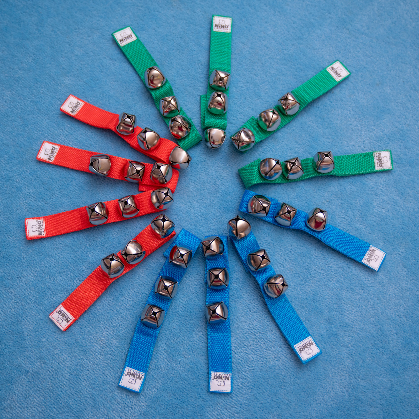 NINO Percussion Wrist Bell Set - 12 teilig (NINOSET961)