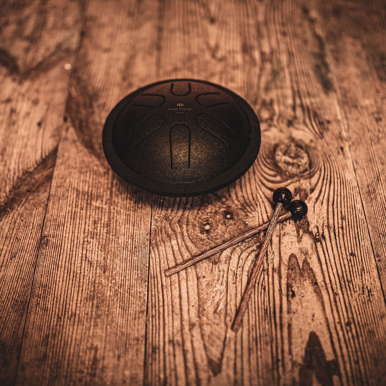 Meinl Sonic Energy 6" Mini Steel Tongue Drum, C Dur, 6 Töne, 440 Hz, Schwarz (MSTD1BK)