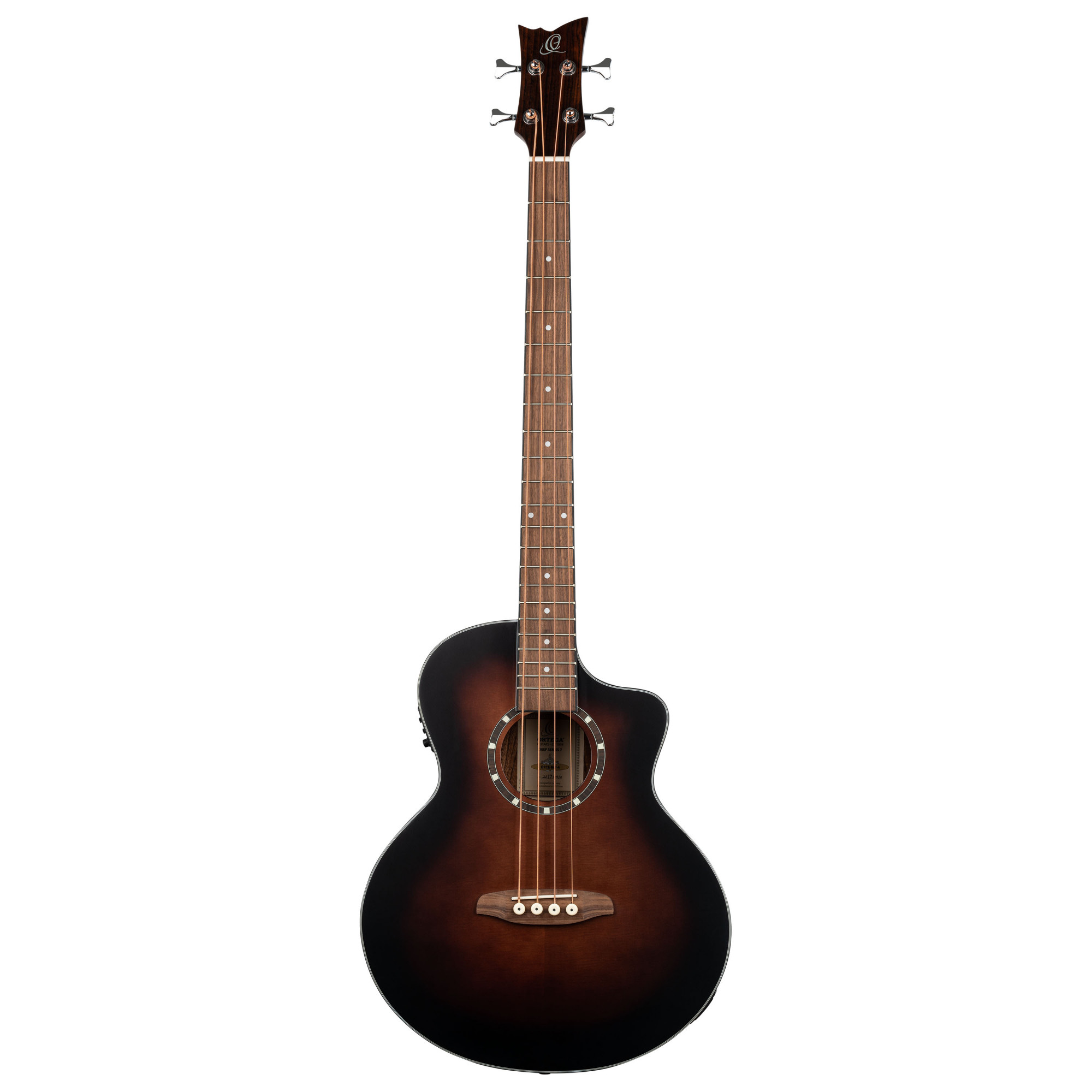 ORTEGA Deep Series 7 Medium Scale Acoustic Bass 4 String - Spruce / Mahogany Bourbon Fade (D7CE-BFT-4)