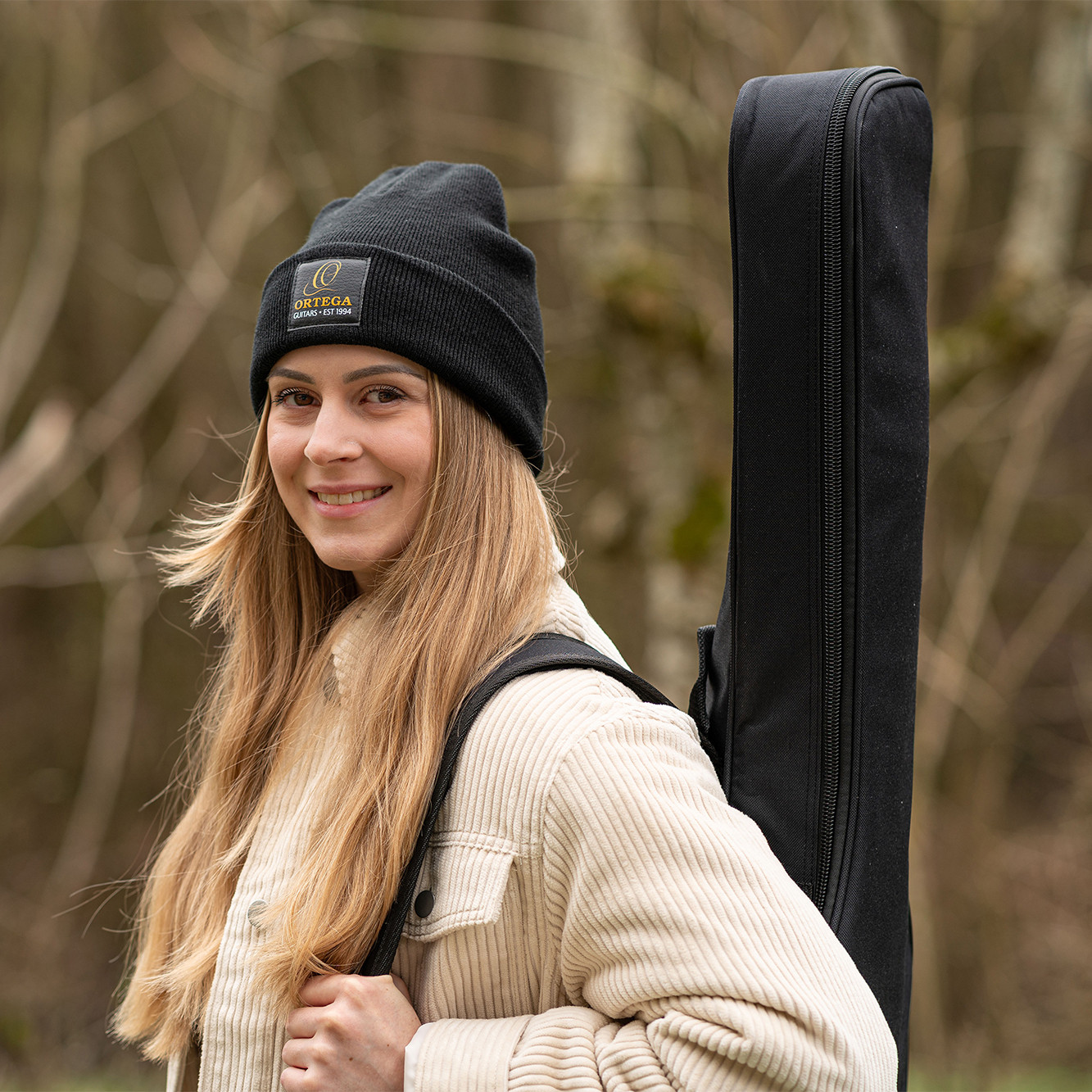 ORTEGA Beanie mit Ortega Logo - schwarz  (O-BEANIE-BK)