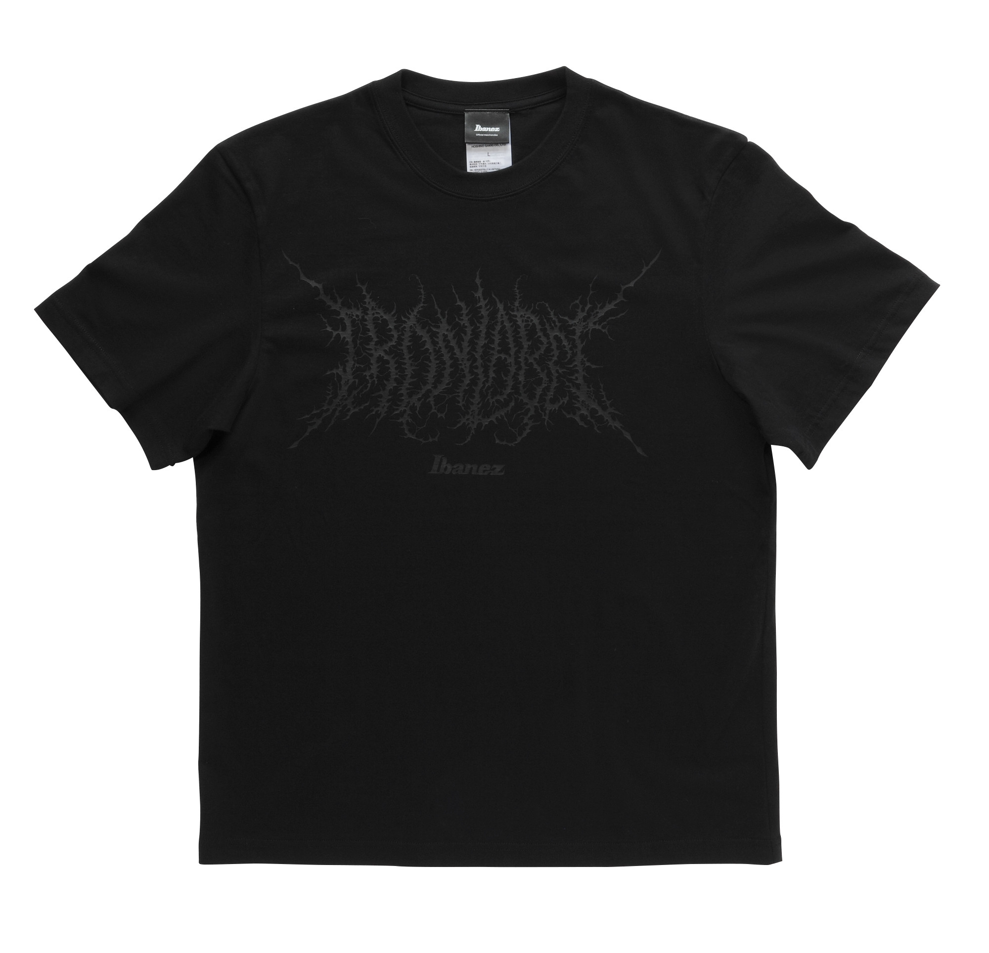 IBANEZ Iron Label T-shirt Black - S (IBAT011S)