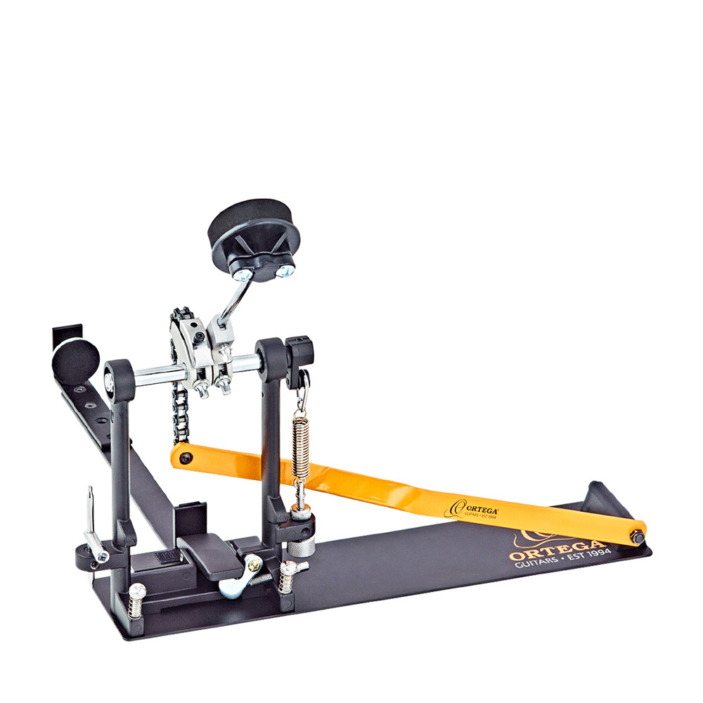 ORTEGA Percussion Series Cajon Pedal Lefty - Orange / Black + Bag (OCJP-L-GB)