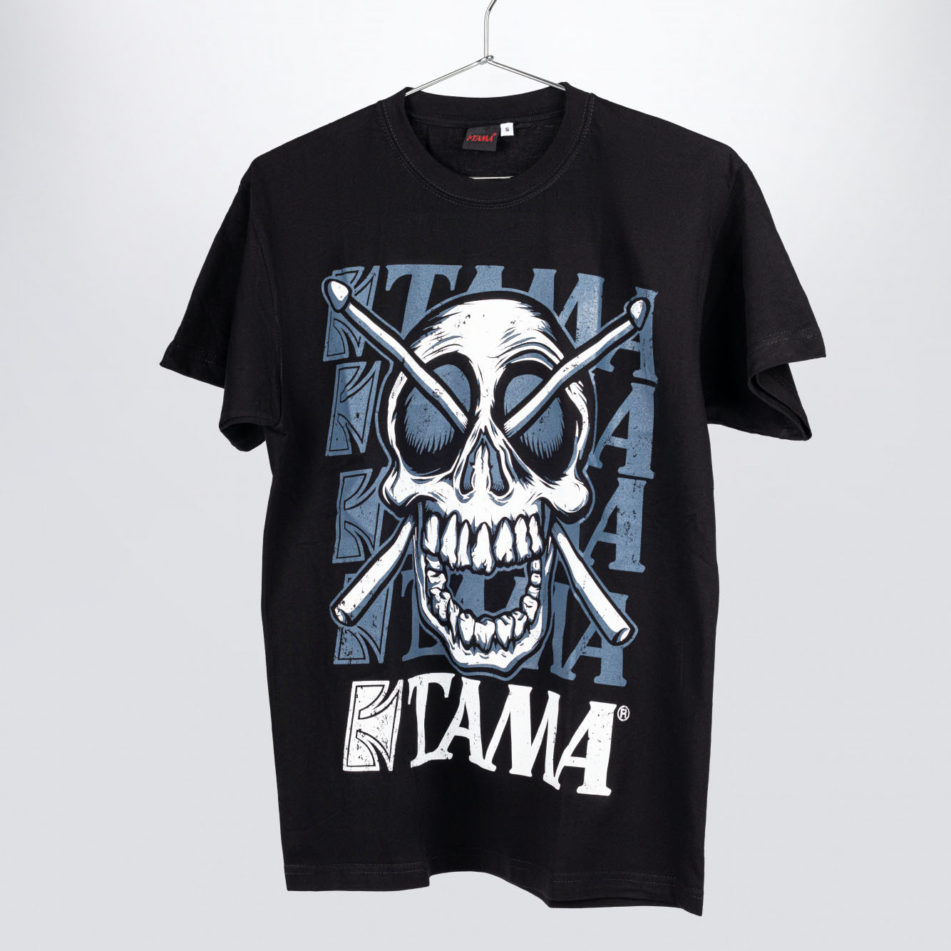 TAMA T-Shirt in schwarz mit Jolly Roger Frontprint (TT11JR-S)