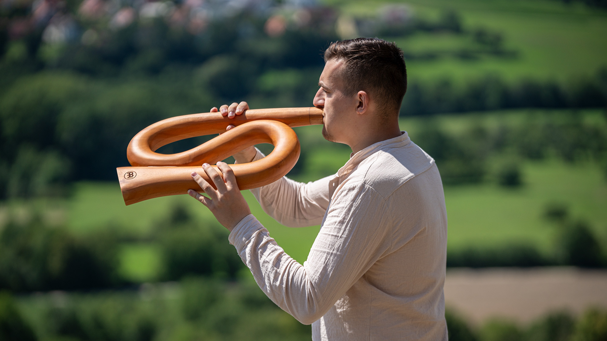 Meinl Sonic Energy S-shaped Pro Didgeridoo - D Stimmung - Natur (DDPROFSD)