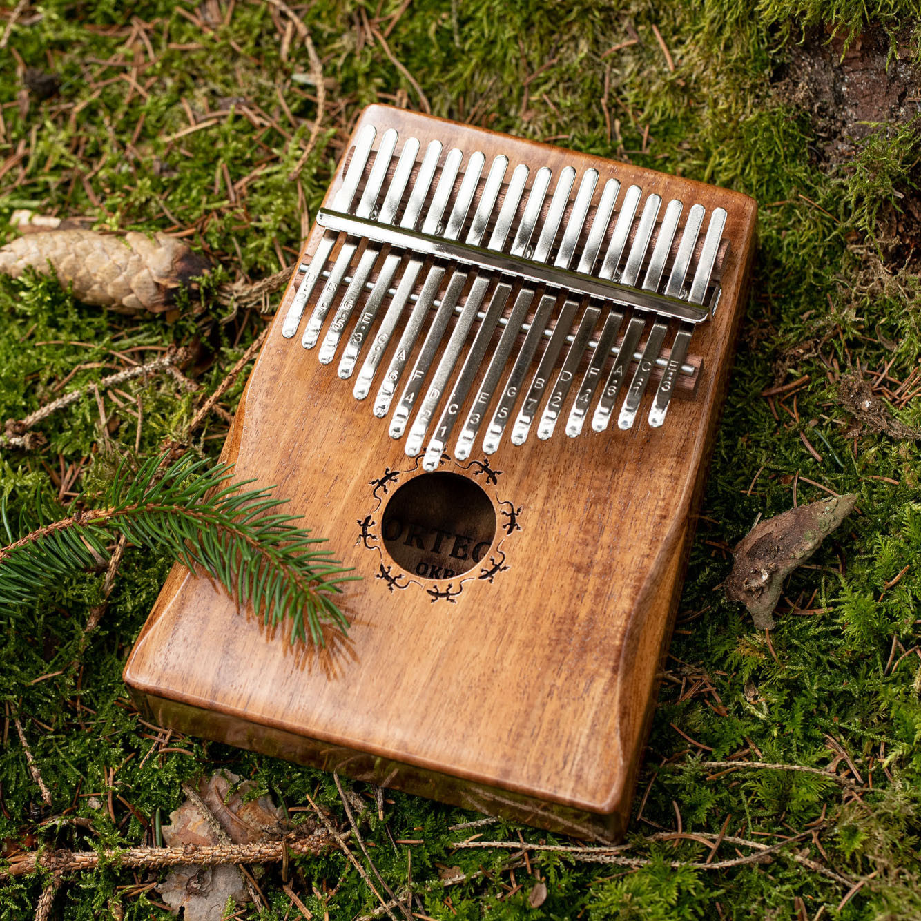 ORTEGA Lizard Serie Kalimba 17 Töne - Solid Acacia (OKB1)