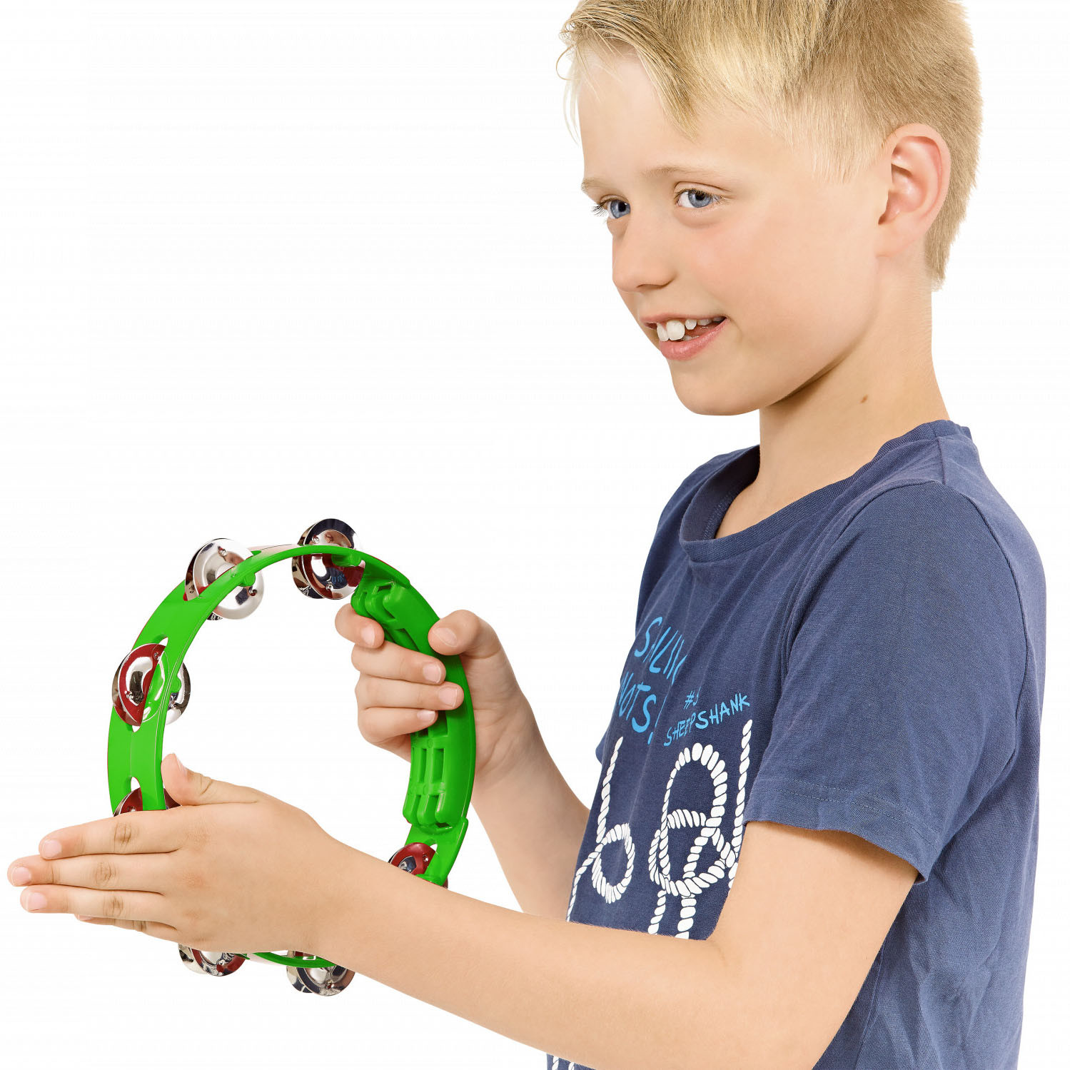 NINO Percussion Compact Molded ABS Tambourine - 8" (NINO49GG)