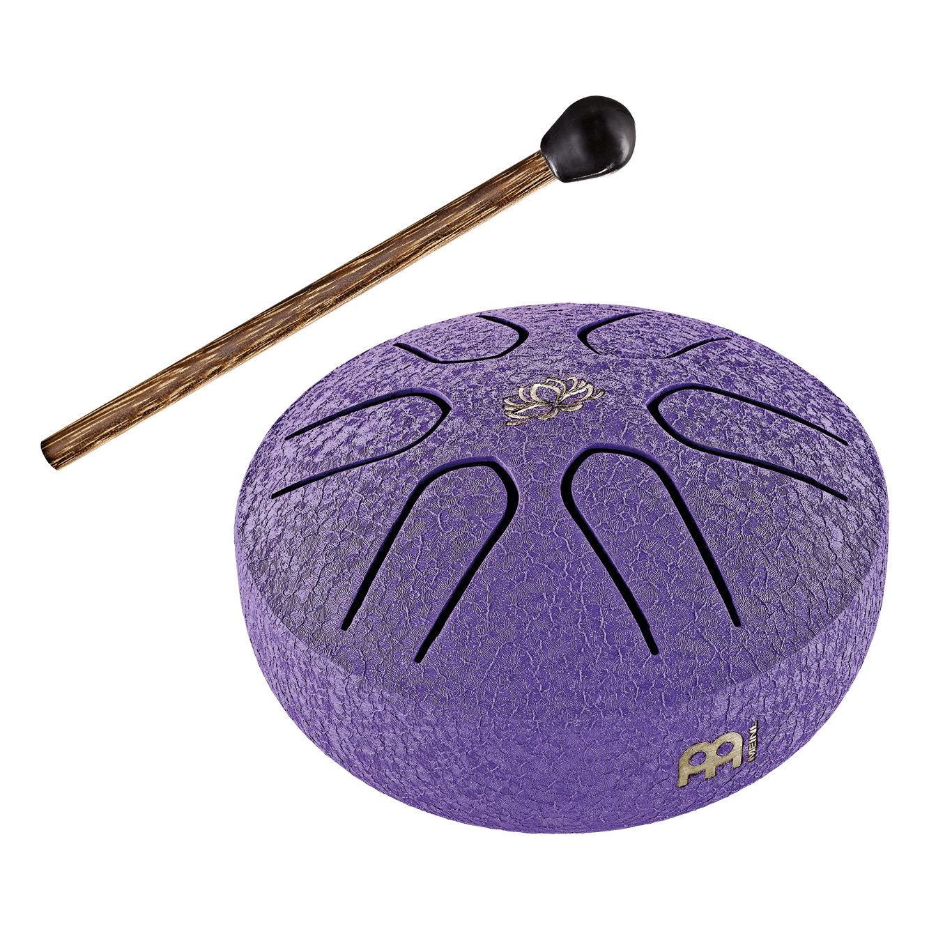 Meinl Sonic Energy 3" Pocket Steel Tongue Drum, A Dur, 6 Töne, 440 Hz, Lotusblume, Lila (PSTD1PLF)