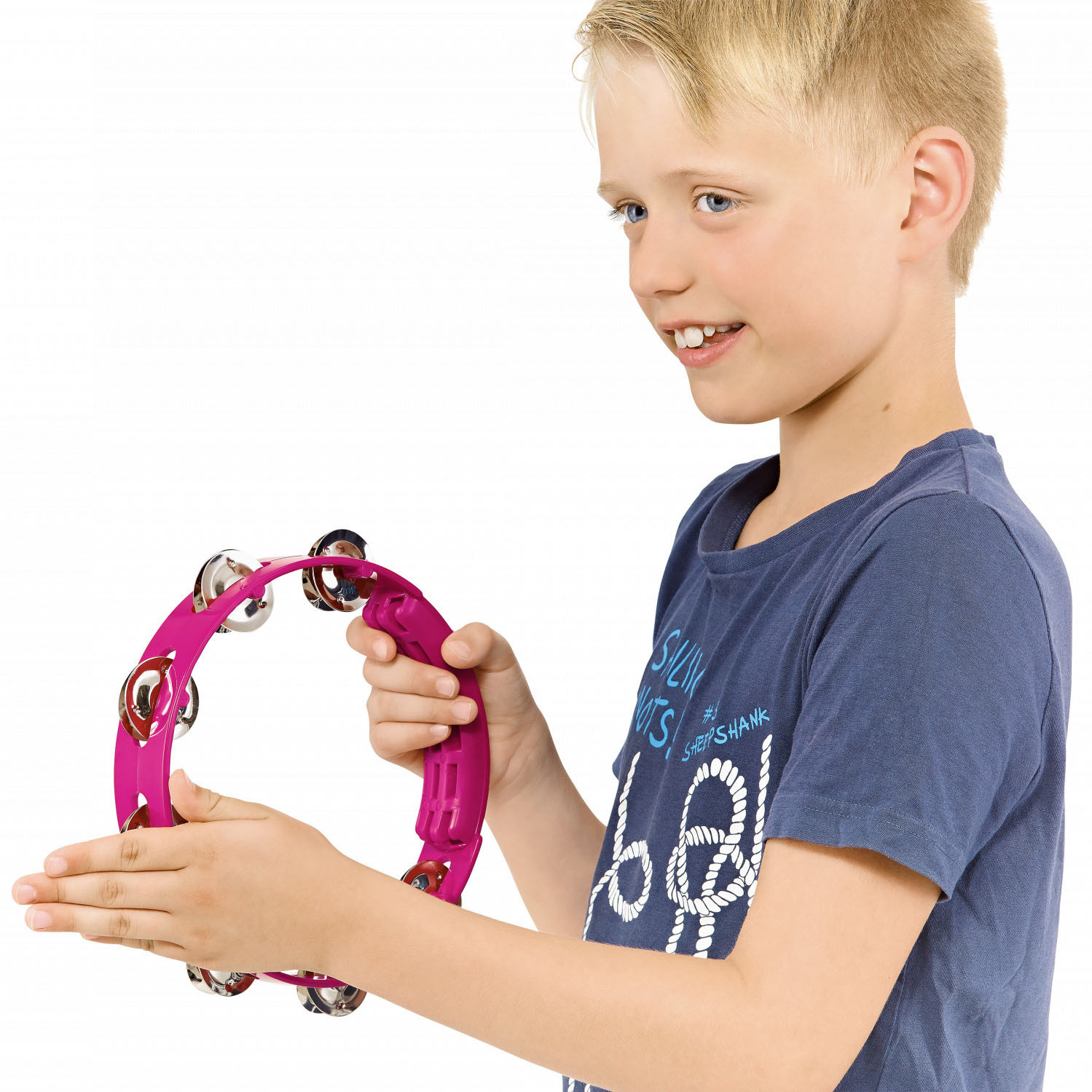 NINO Percussion Compact Molded ABS Tambourine - 8" (NINO49SP)