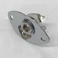 IBANEZ Buchse - Open type jack, chrome jack plate (3YJKOJKP-CH)