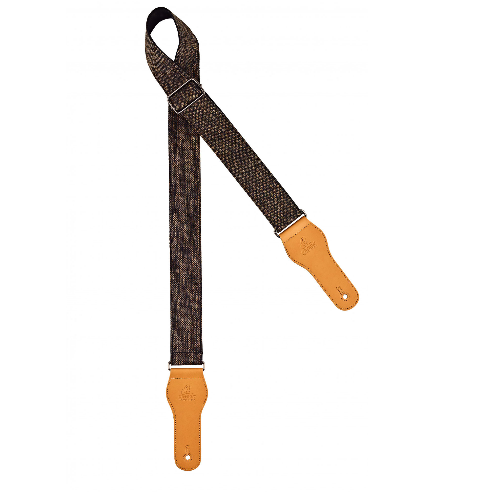 ORTEGA Casual Series Guitar Cotton Strap - Coal (OCS-200)