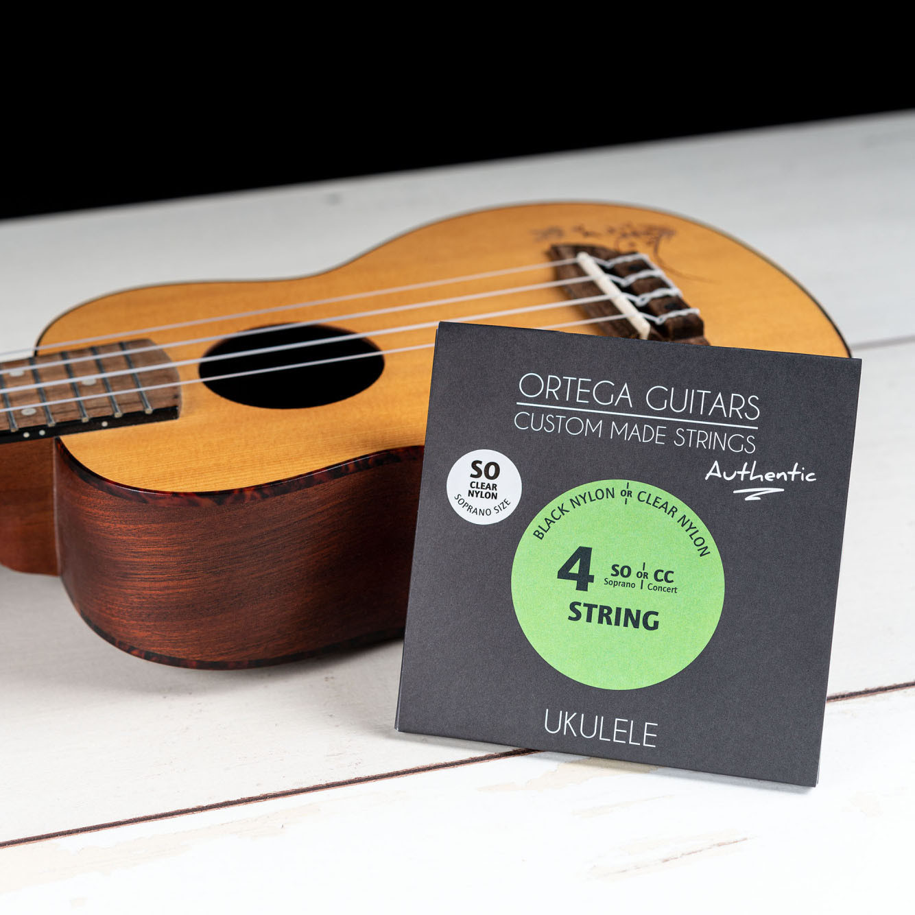 ORTEGA Custom Made Strings Authentic String Set - Ukulele 4 String (UKA-SO)