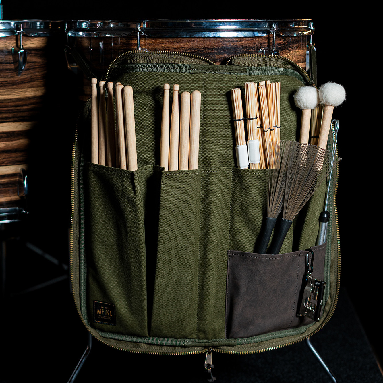 MEINL Cymbals Canvas Collection Stick Bag - Forest Green (MWSGR)