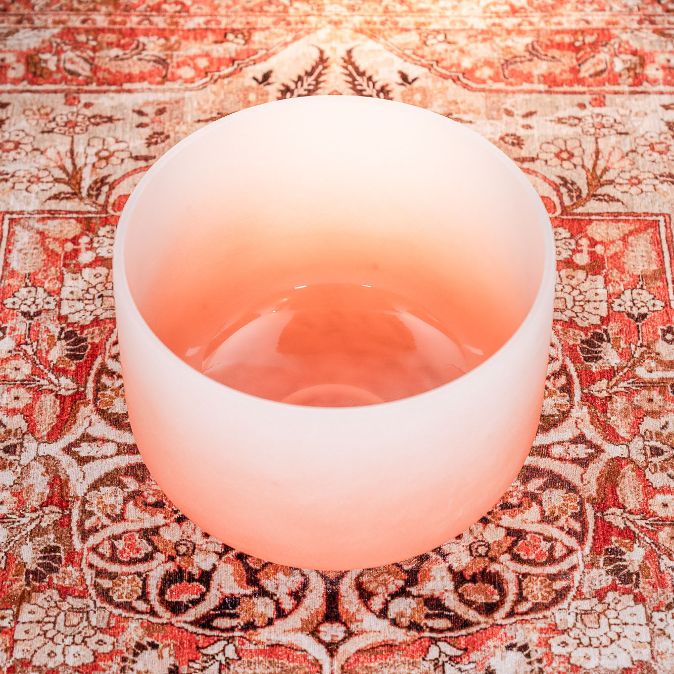 Meinl Sonic Energy 13" color-frosted Crystal Singing Bowl D4, Orange, 440 Hz, Sakralchakra (CSBC13D)