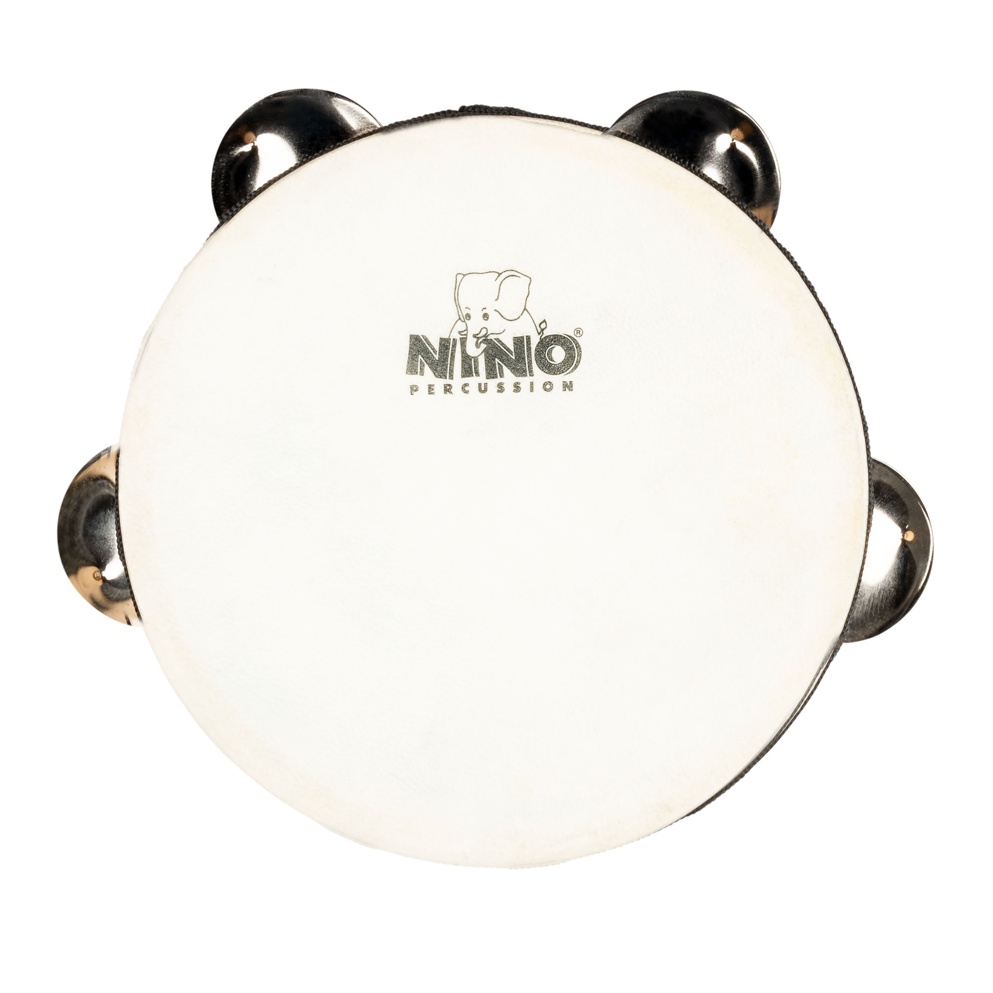 NINO Percussion Tamburin mit Kunststofffell - 6” einreihig (NINO942)