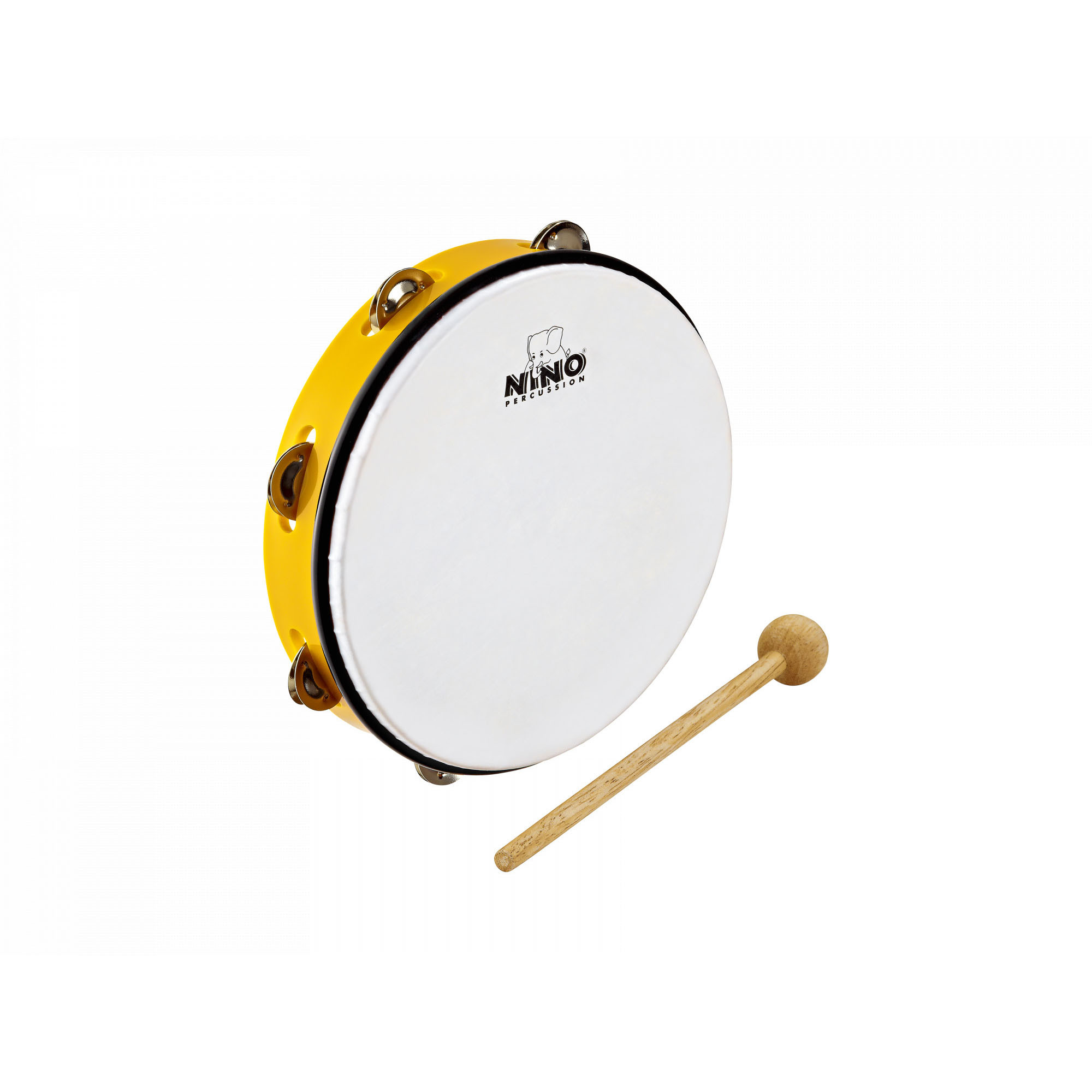 NINO Percussion Molded ABS Tambourine - 10" (NINO24Y)