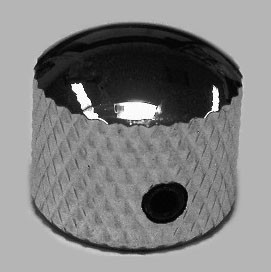 IBANEZ metal short screw lock control knob - chrome for SAS32FM/SAS36FM (4KB1W001)