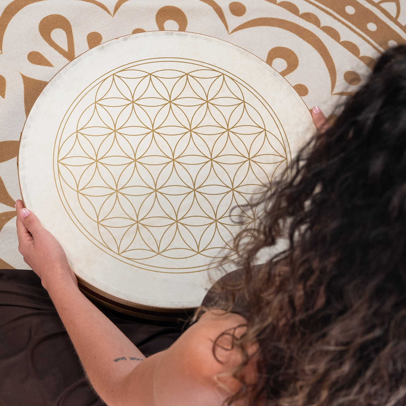 Meinl Sonic Energy Flower of Life Wave Drum 18" - 2x Goat Head (WD18FOL)