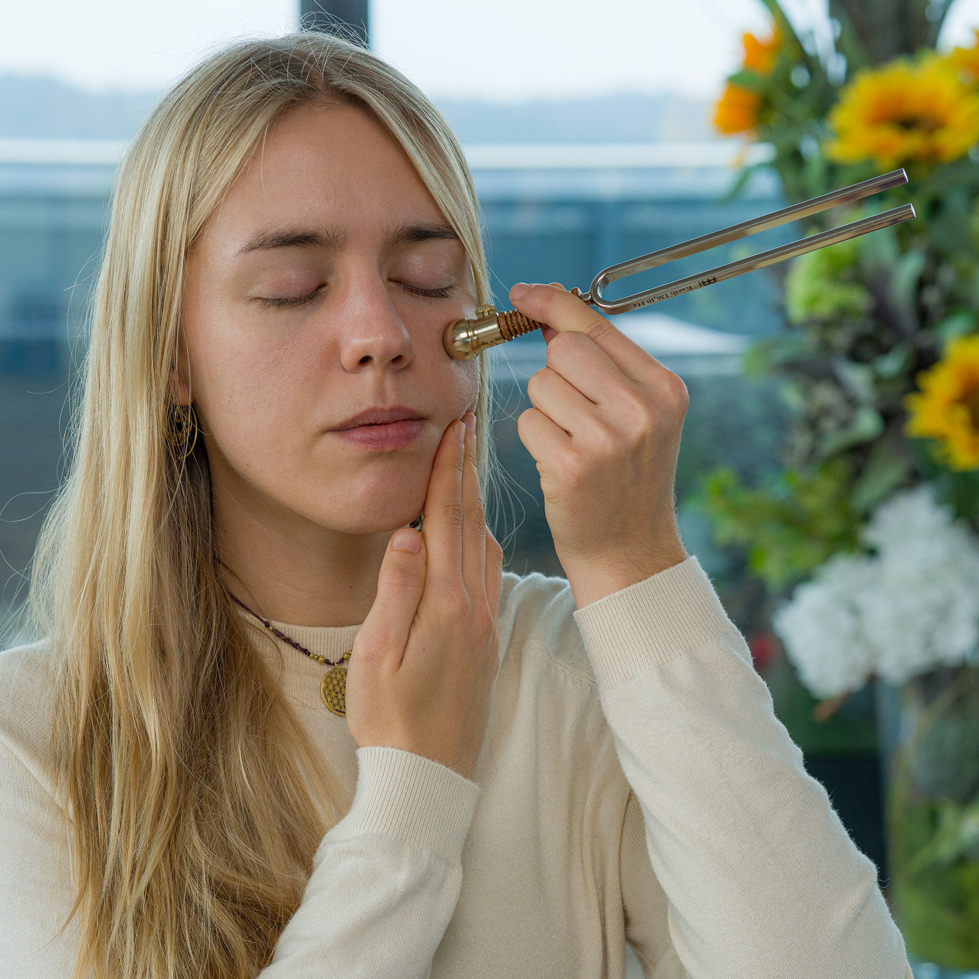 MEINL Sonic Energy Tuning Fork Vibration Foot Small - Gold
 (VF-RS)