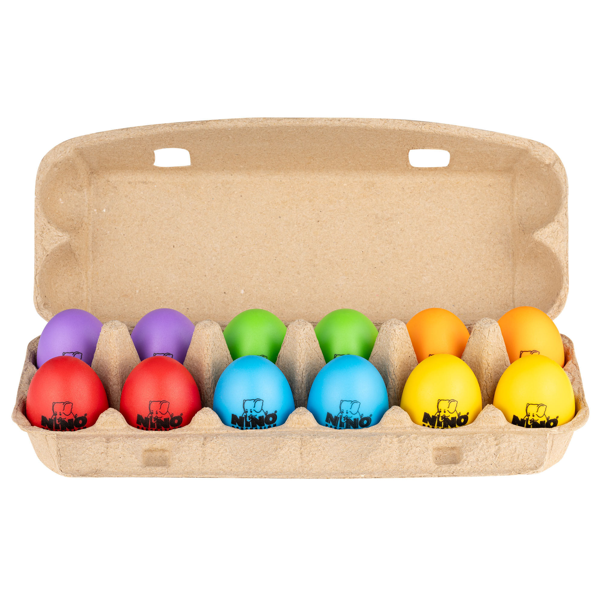 NINO Percussion Egg Shaker Box, 12-teilig (NINOSET18)