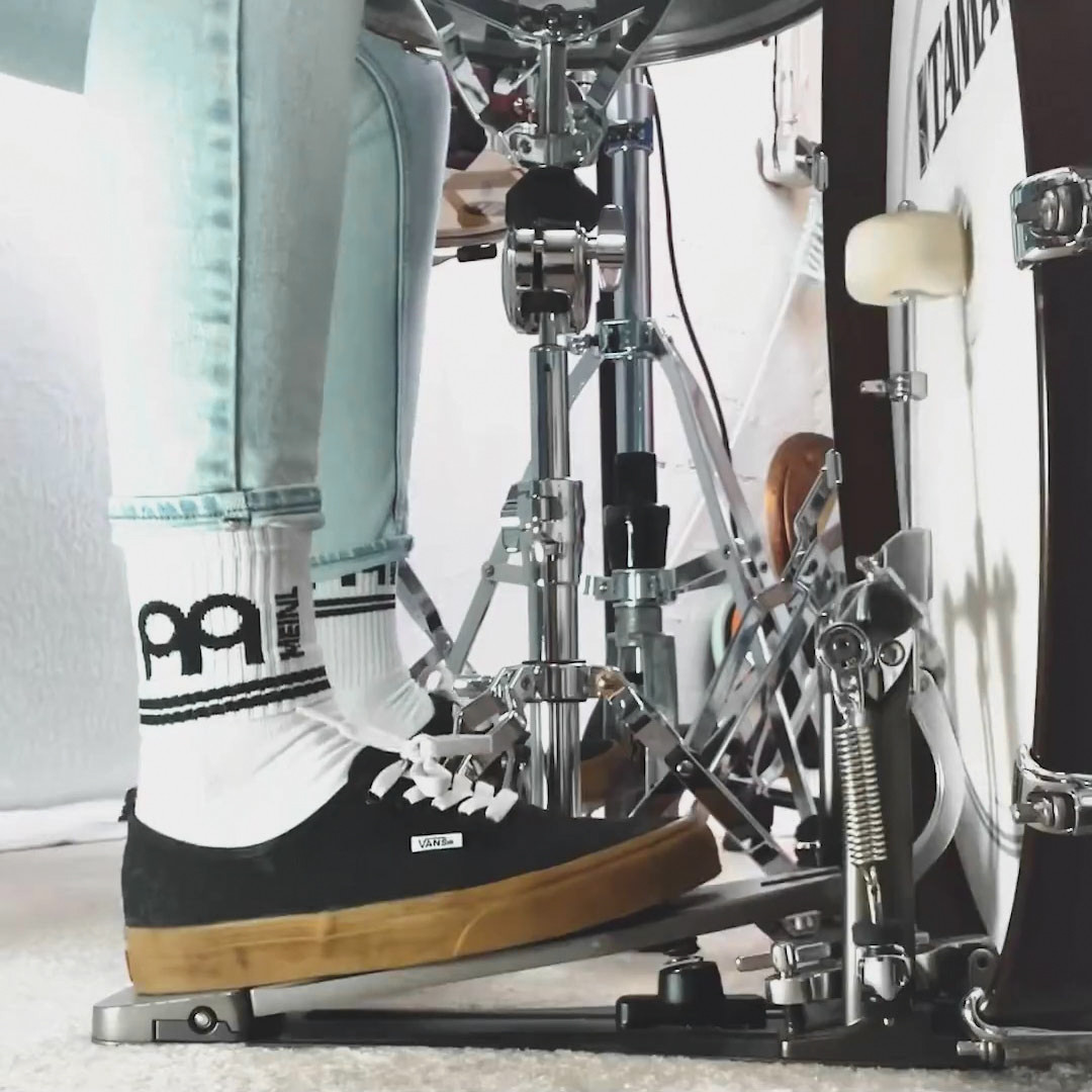 MEINL Socks white with black logo - 1 Pair - Size 35-39 (MEI-SOCKS-WHS)