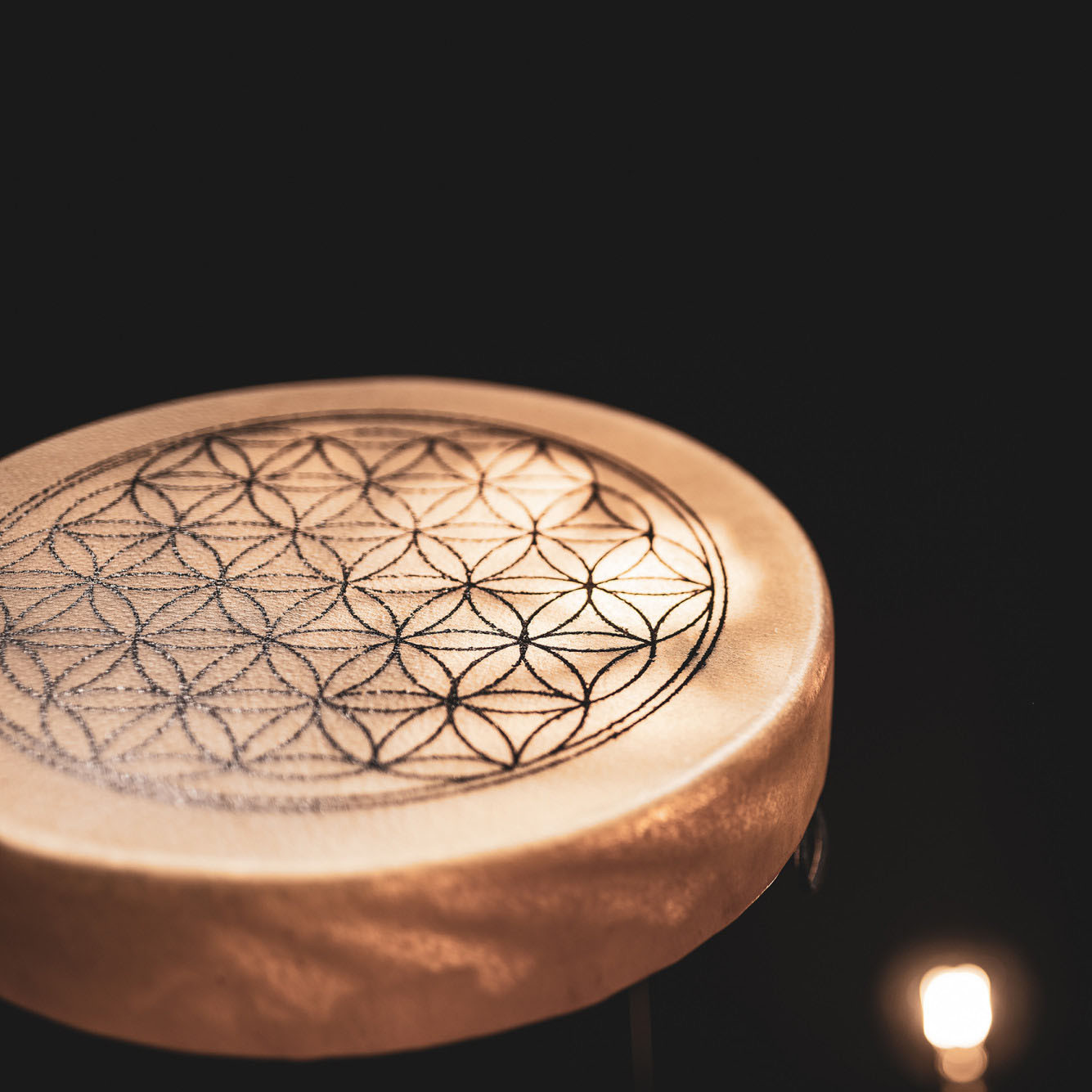 Meinl Sonic Energy Native American-Style Hoop Drum 15" - Flower of Life (HOD15-FOL)