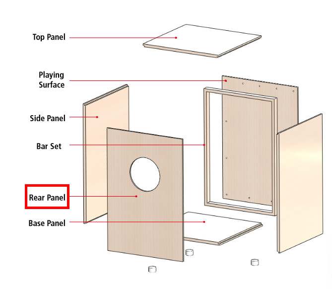 MEINL Percussion - Rückseite My own cajon (MYO-SPARE-02)