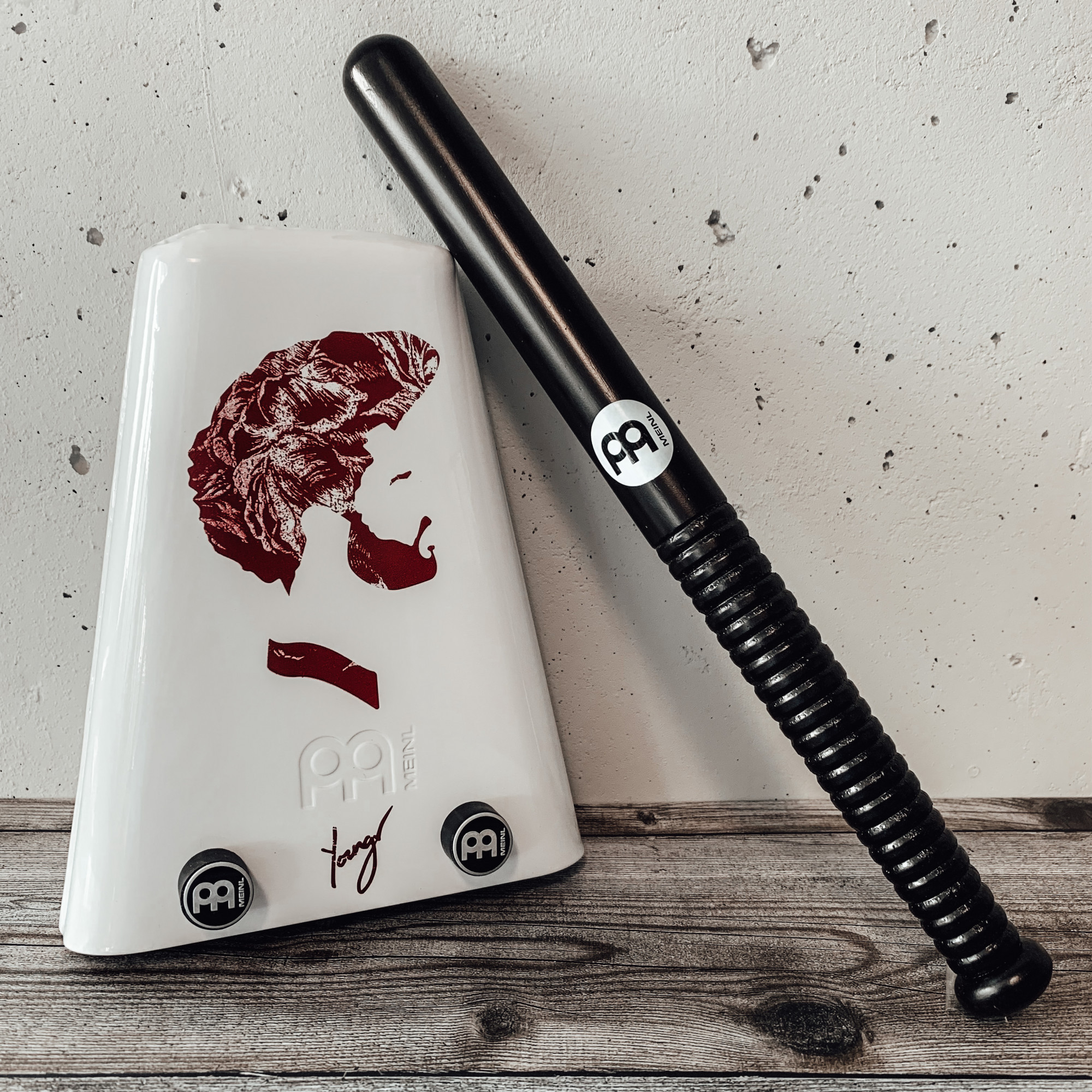 MEINL Percussion Cowbell Beater - Ribbed Grip Black (COW1BK)