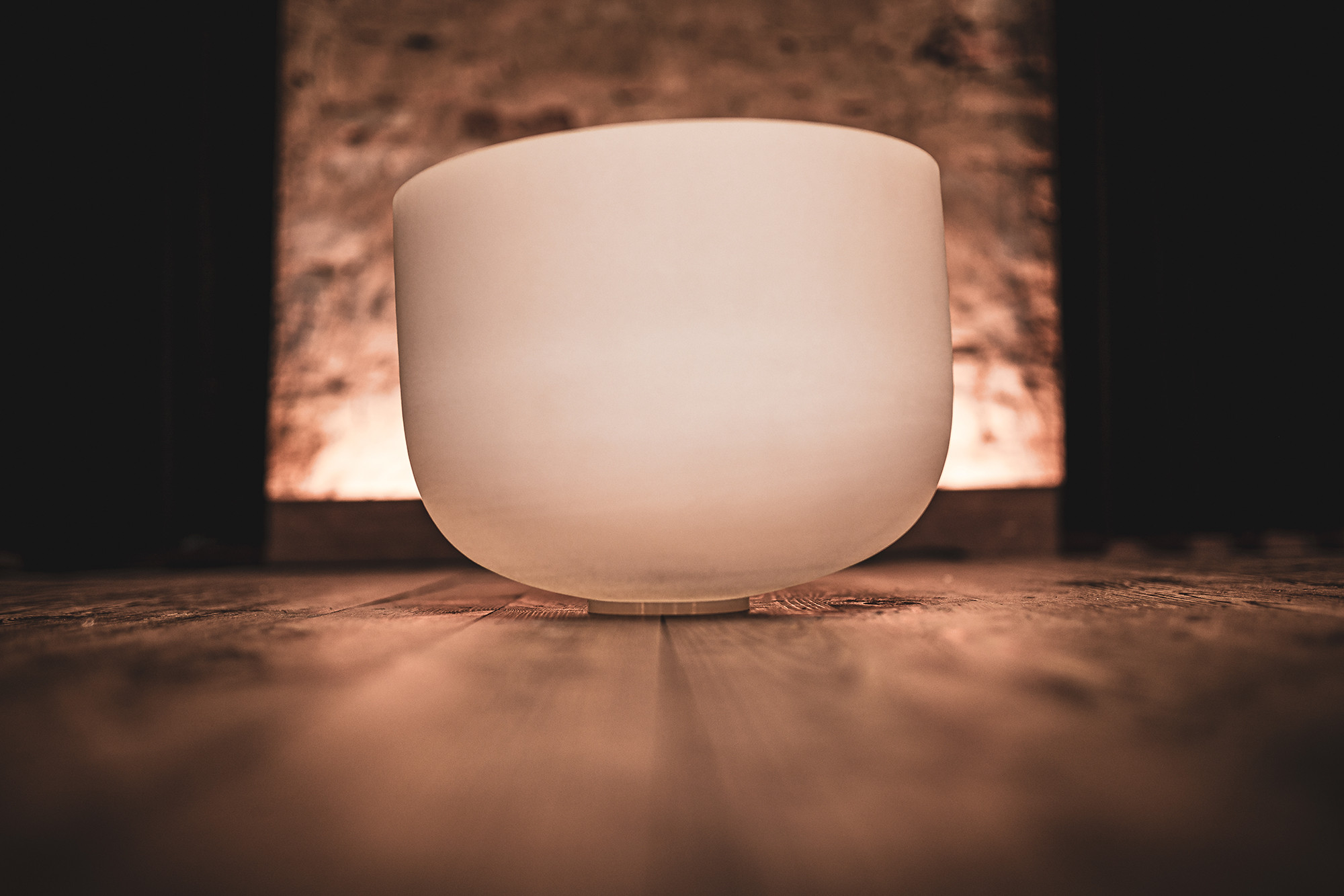 Meinl Sonic Energy 13" white-frosted Crystal Singing Bowl D4, 432 Hz, Sakralchakra (CSB13D)