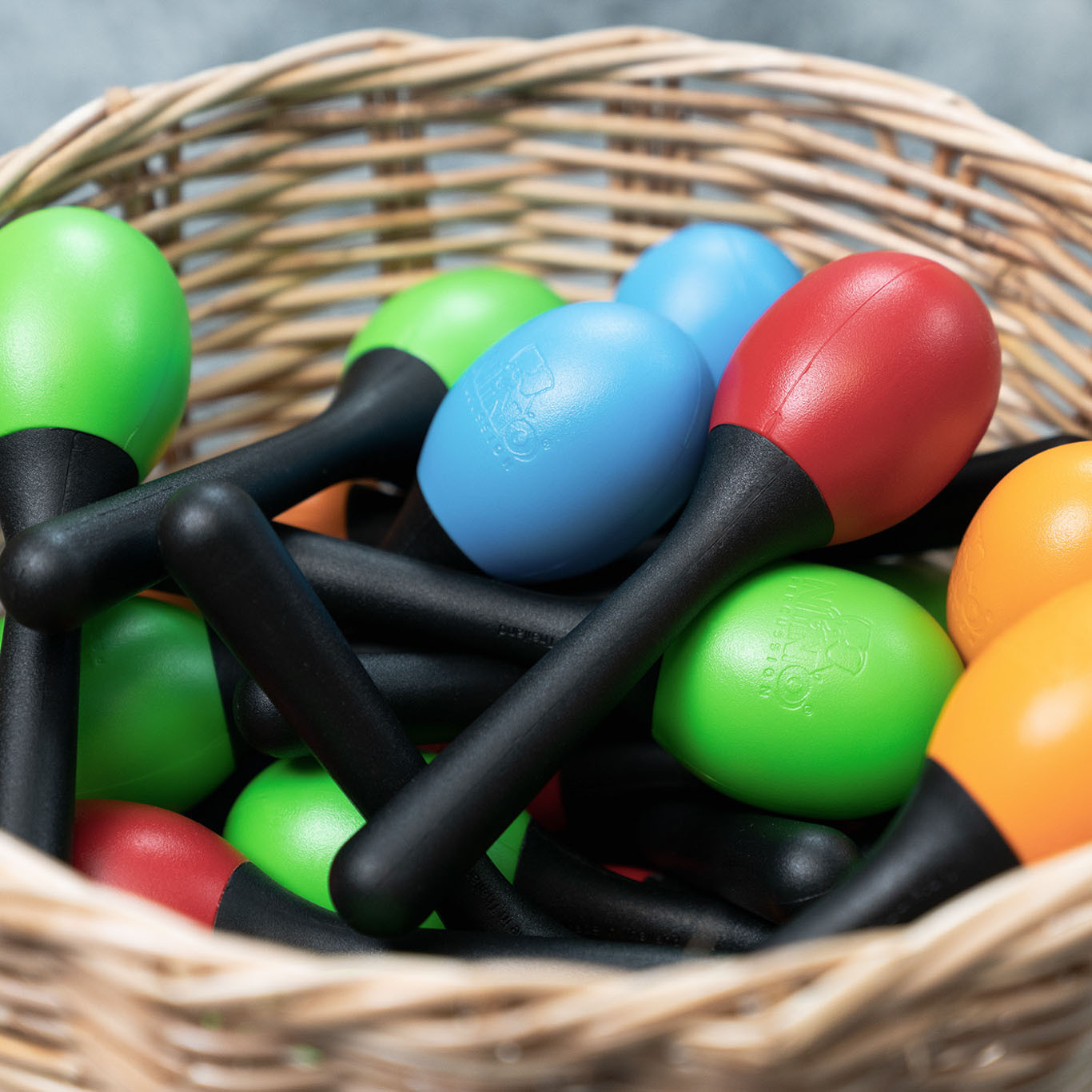 NINO Percussion Plastic Egg Maracas Sortiment - 48 teilig (VE48-NINO569)