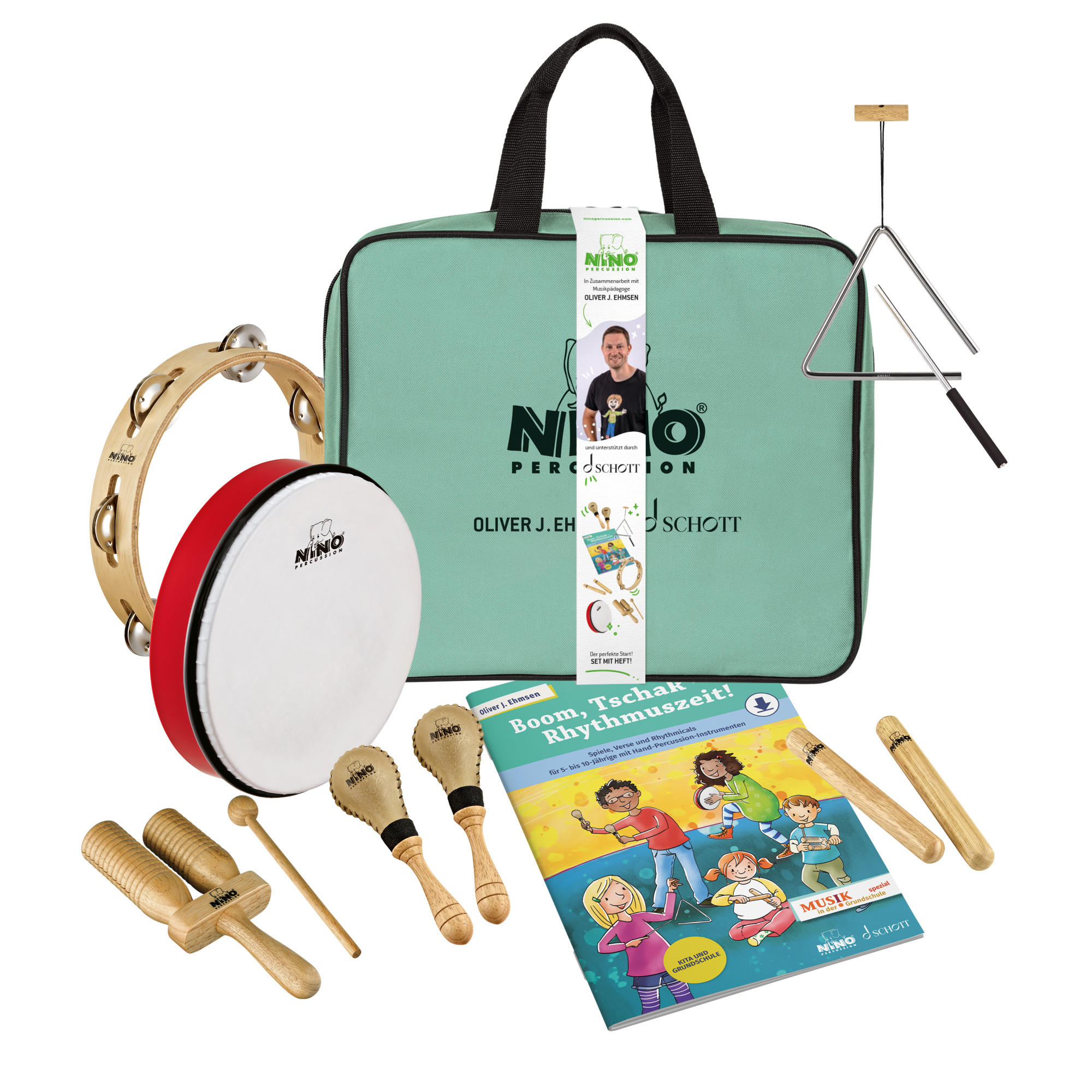 NINO Percussion Schul-Percussion-Set für Lehrer (NINOSET-SPS+B)